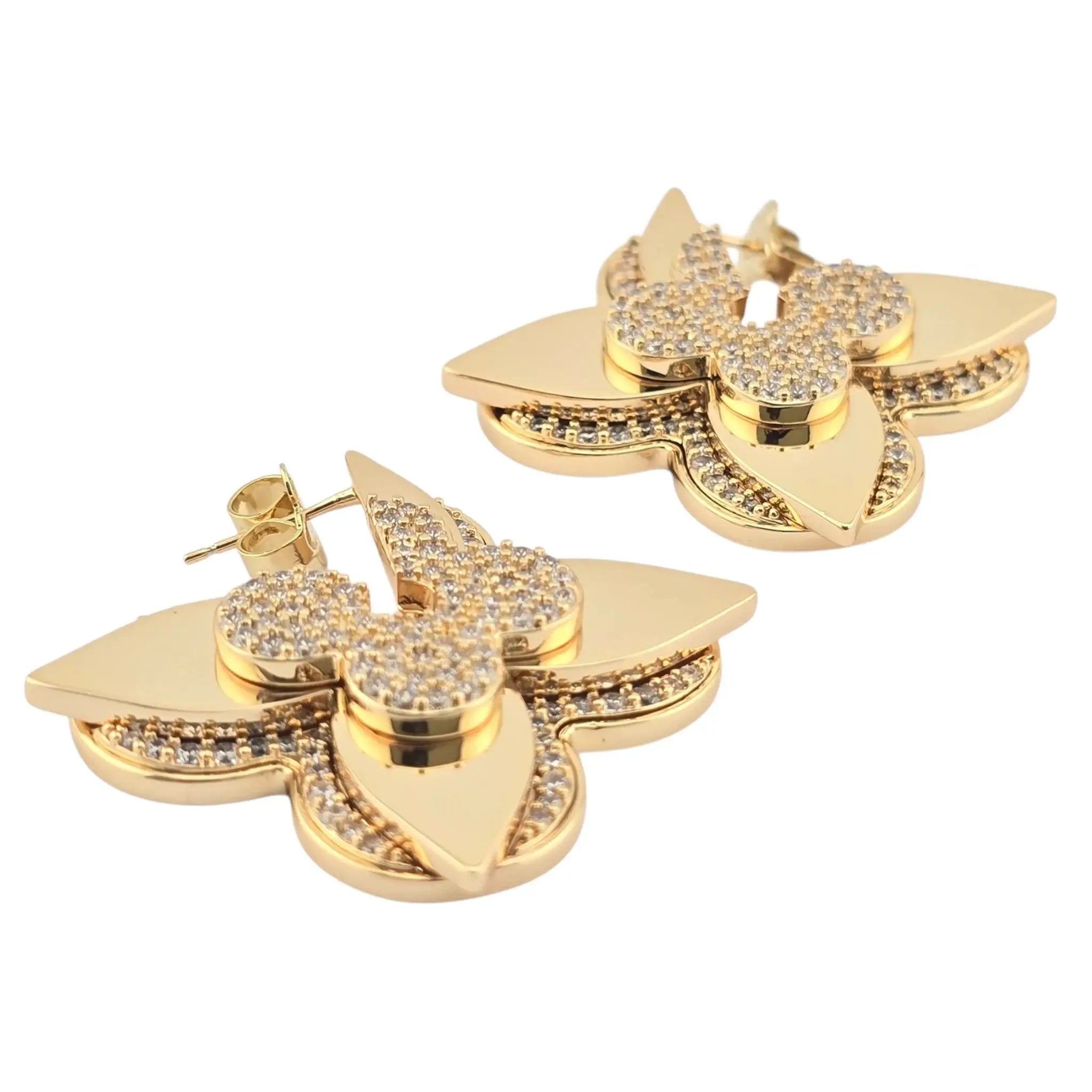 Louis Vuitton LV Medaillon Gold Earrings LOUIS VUITTON
