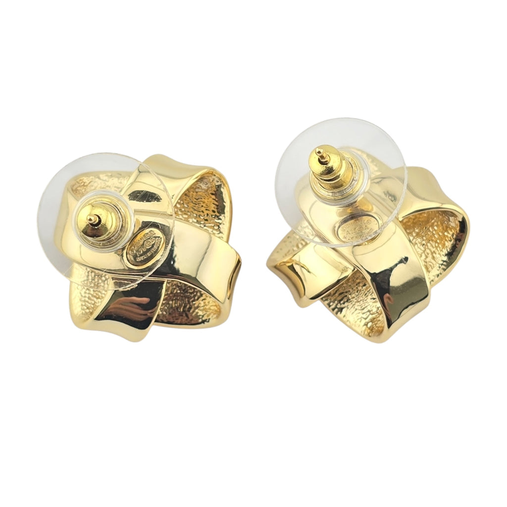 Chanel Gold Crystal Earrings 2025 CHANEL