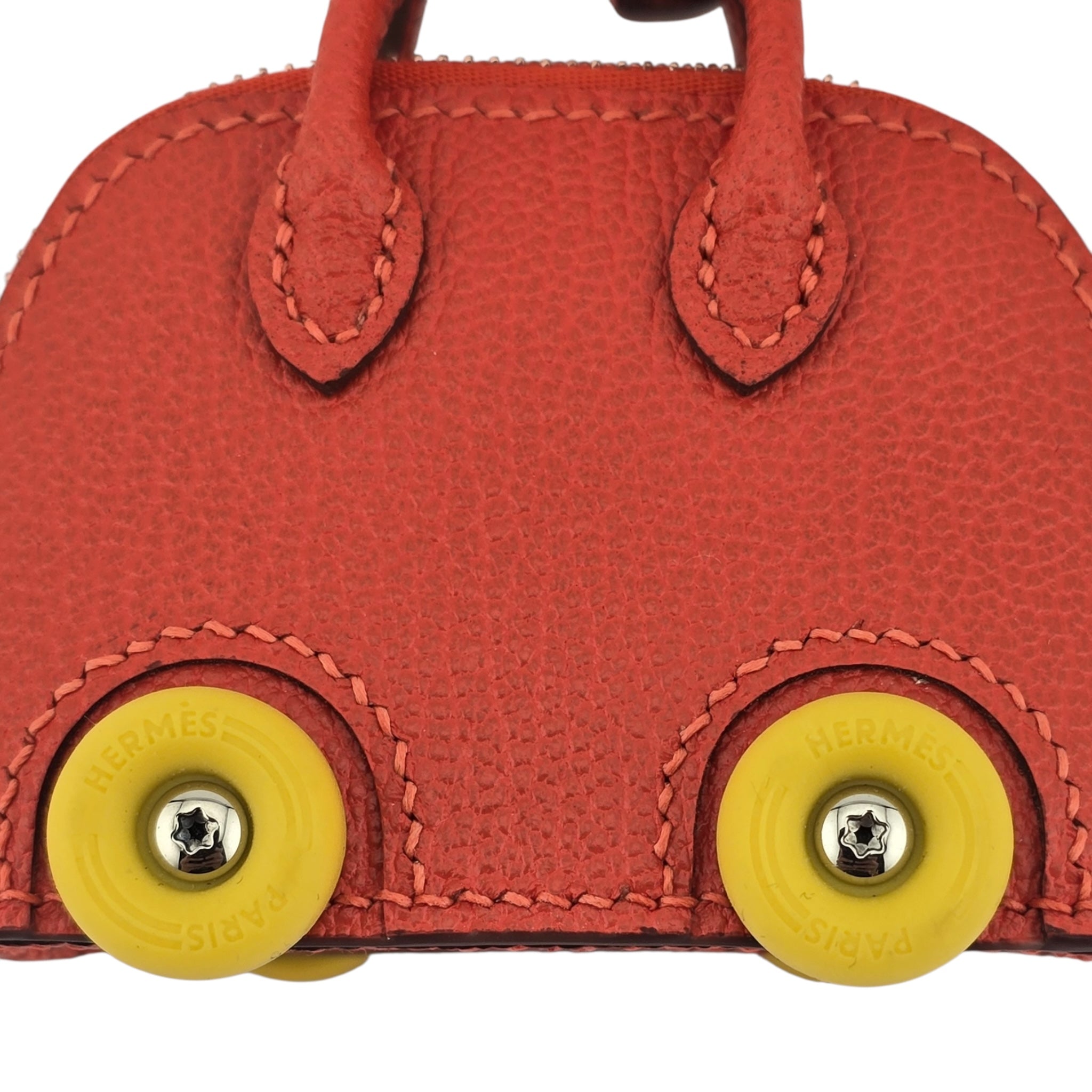 Hermes Bolide On Wheels Bag Charm Orange
