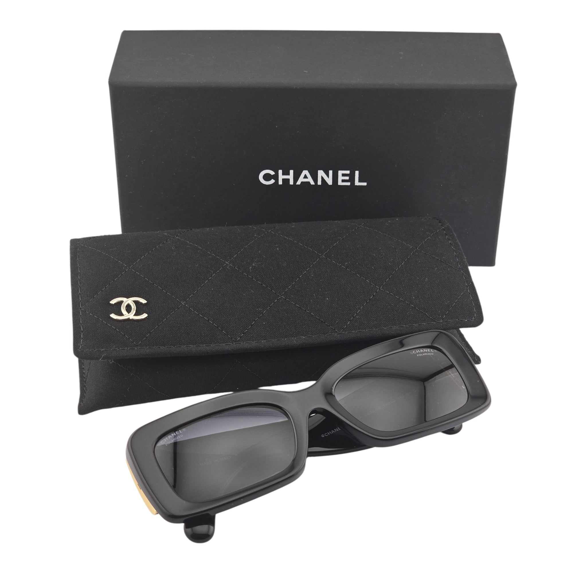 Chanel Acetate Rectangle Sunglasses 5534