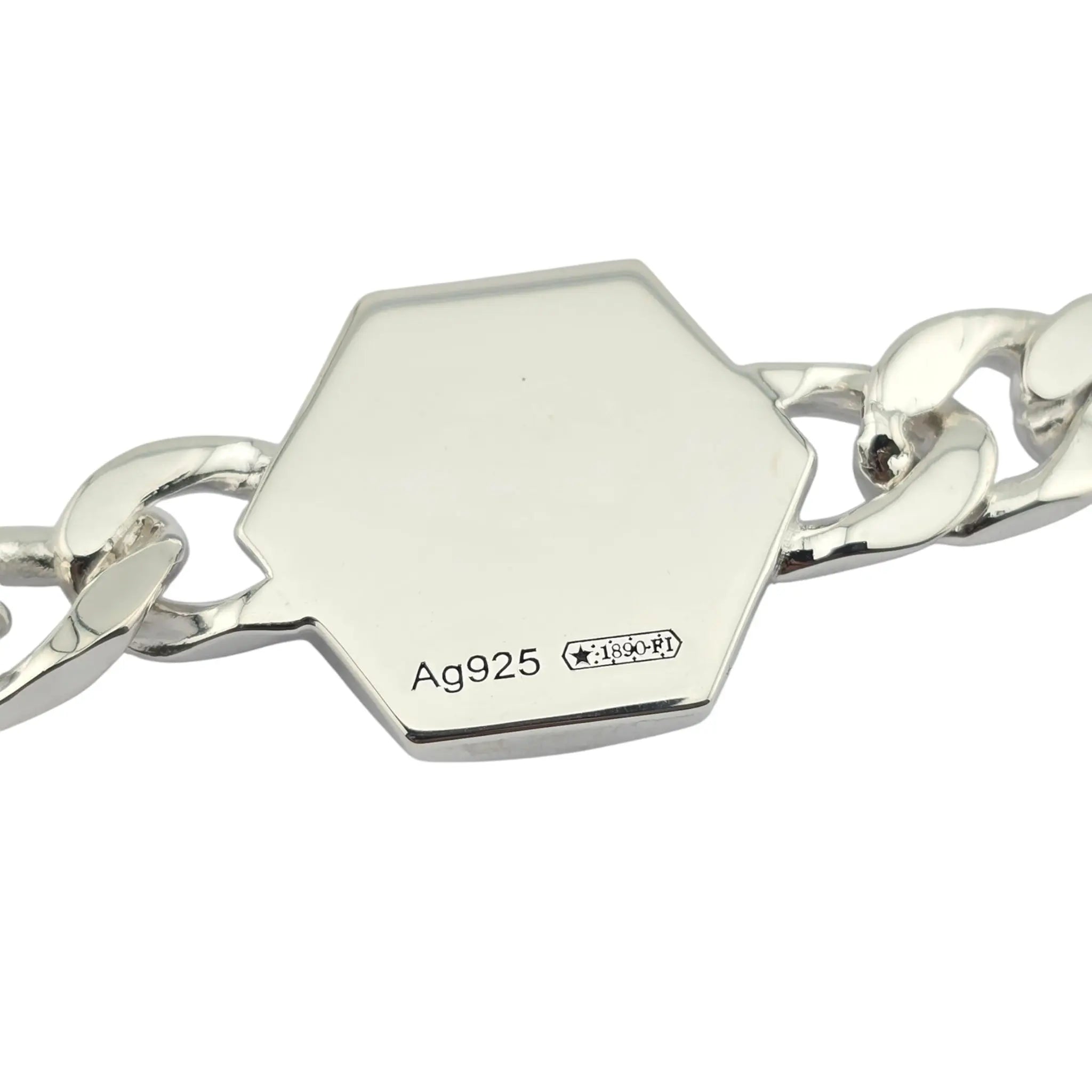 GUCCI GG Trademark Sterling Silver Bracelet GUCCI