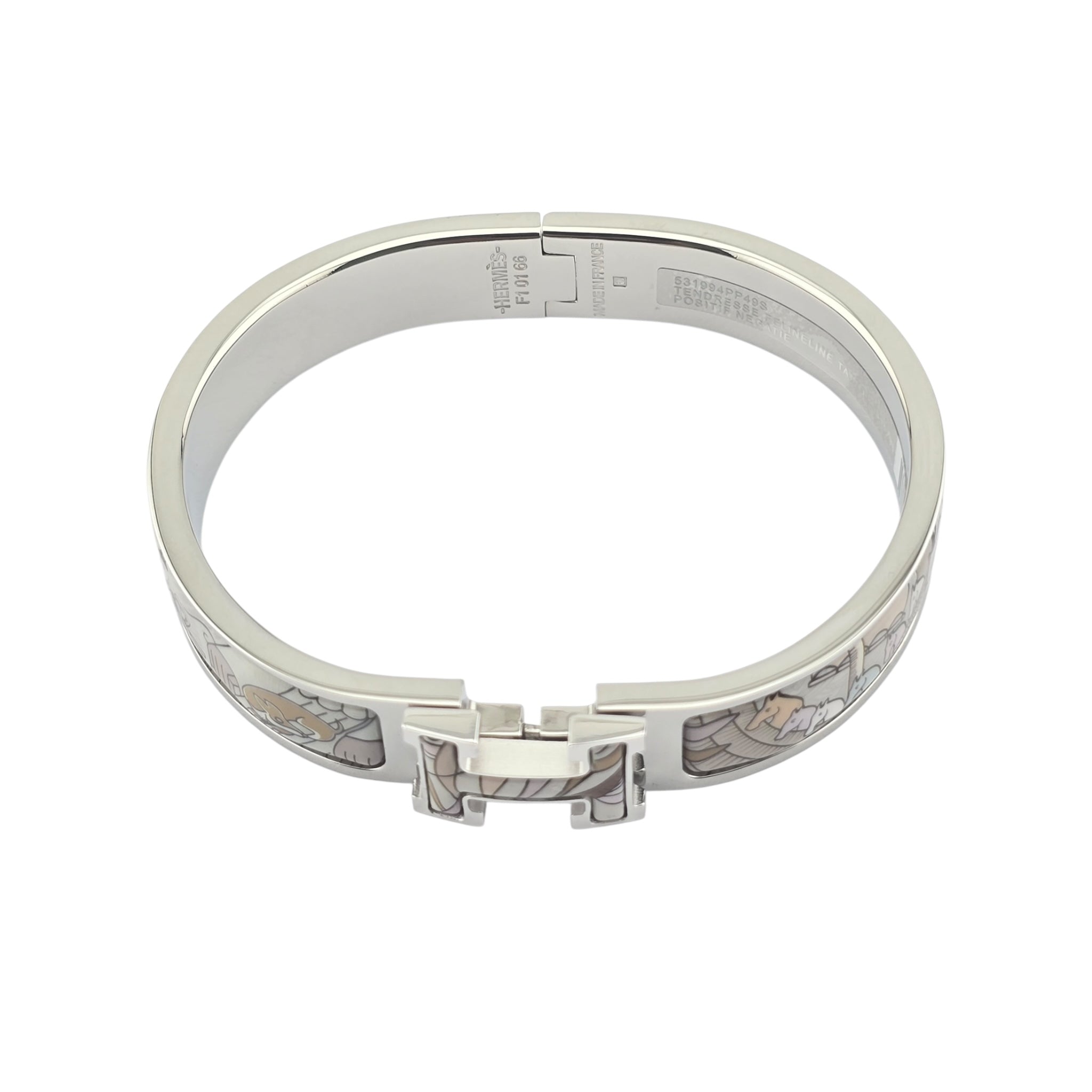 Hermes Clic H Bracelet Palladium GM