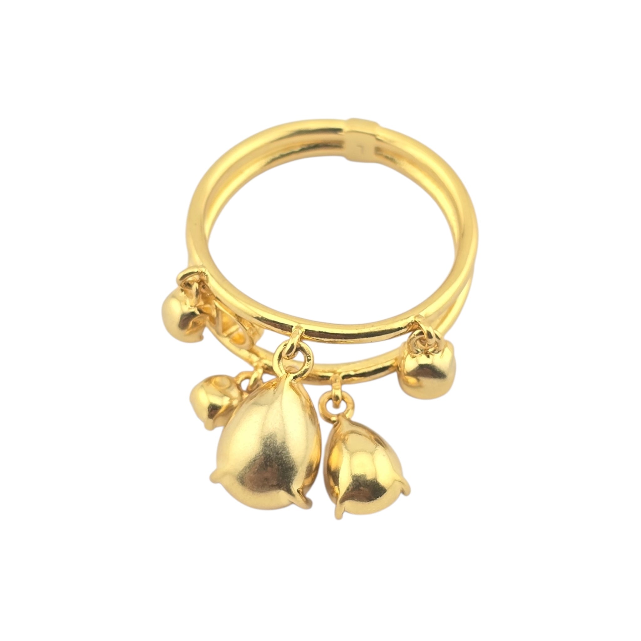 Christian Dior D-Drop Gold Ring