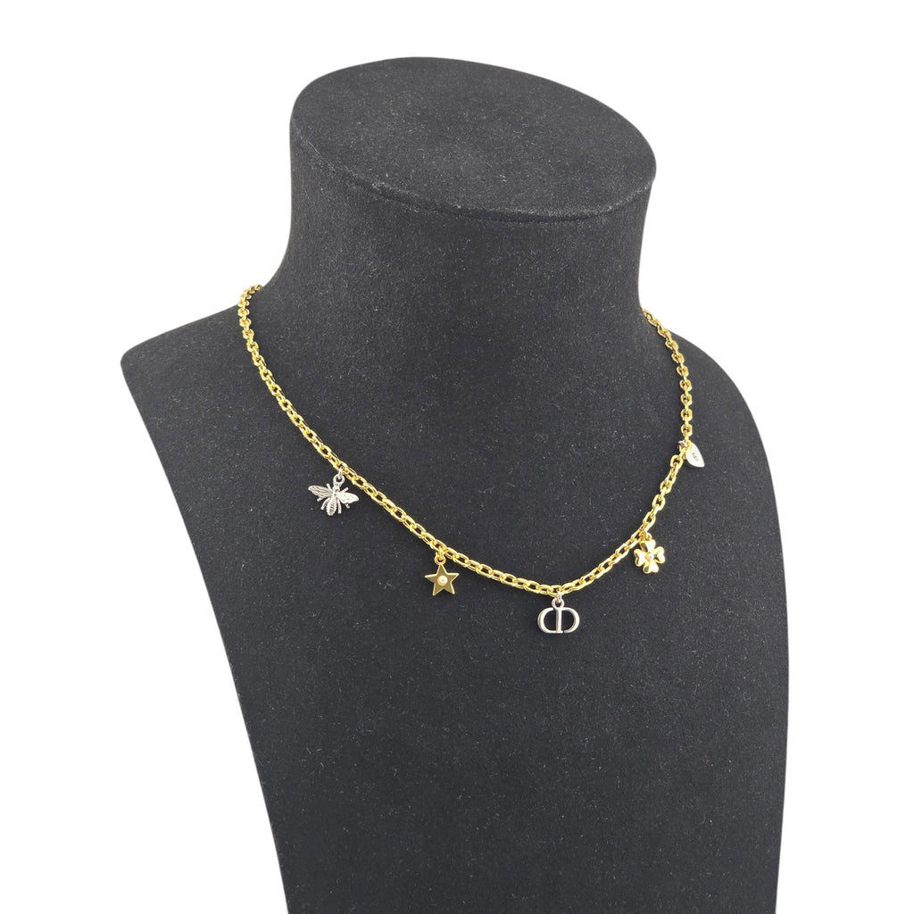 Christian Dior Petit CD Lucky Charms Necklace