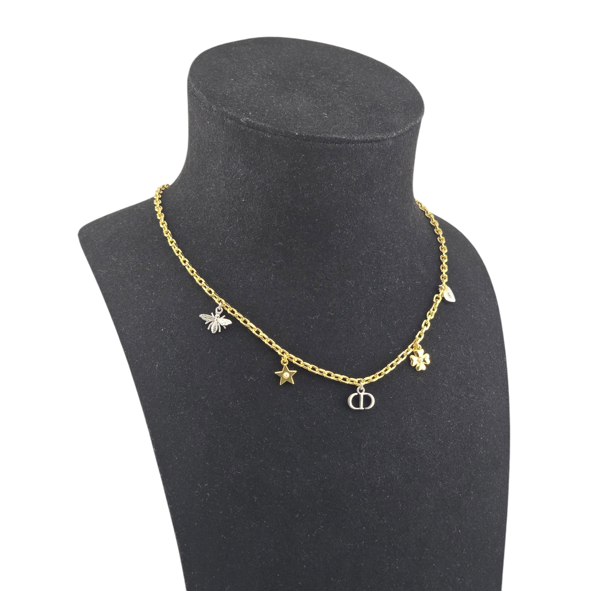 Christian Dior Petit CD Lucky Charms Necklace