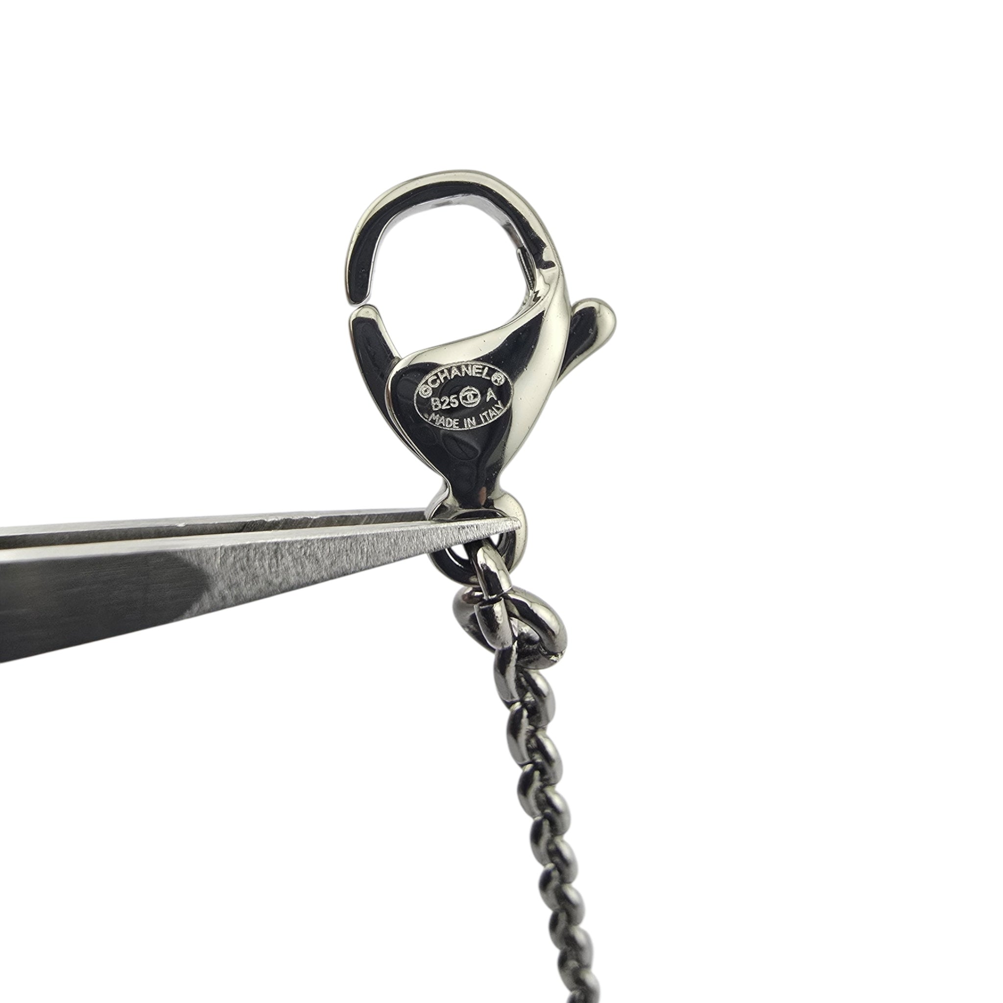 Chanel CC Butterfly Gunmetal Grey Bracelet B25