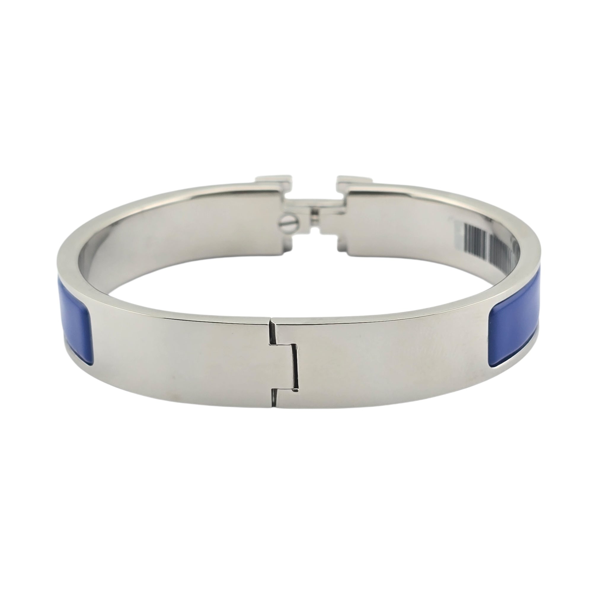 Hermes Clic H Bracelet Royal Blue Palladium GM