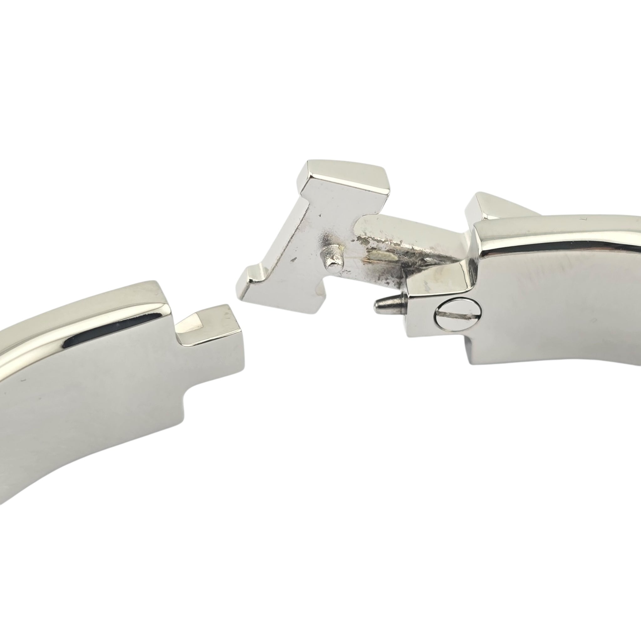 Hermes Clic H Bracelet Red Palladium GM