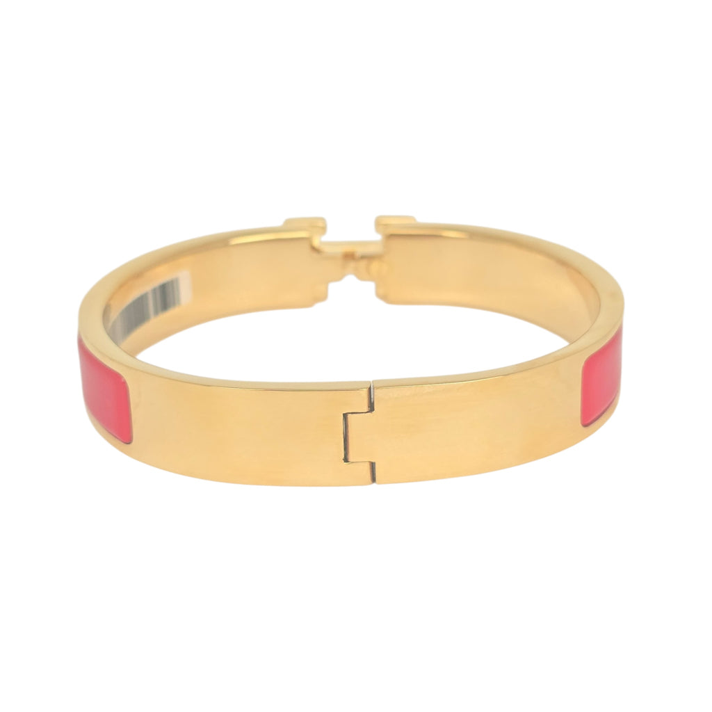 Hermes Clic H Bracelet Red Gold GM
