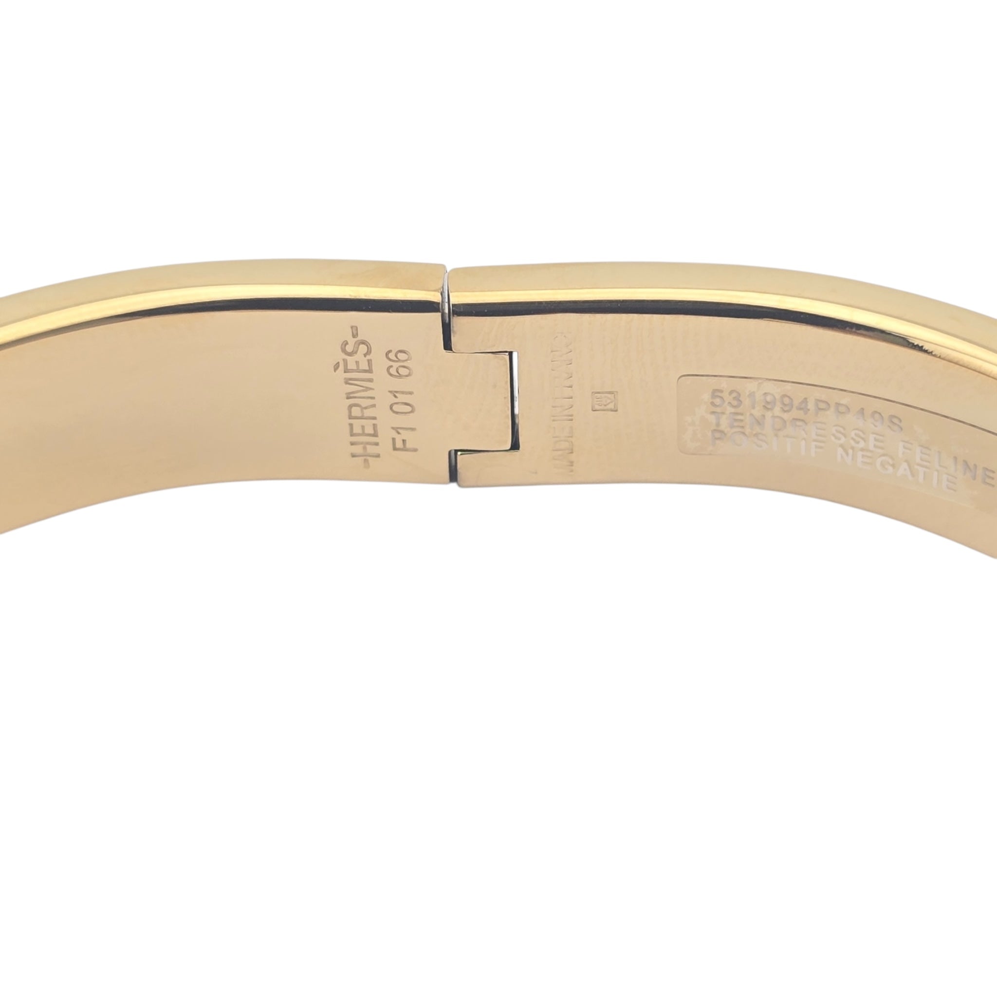 Hermes Clic H Bracelet Black Noir Gold GM