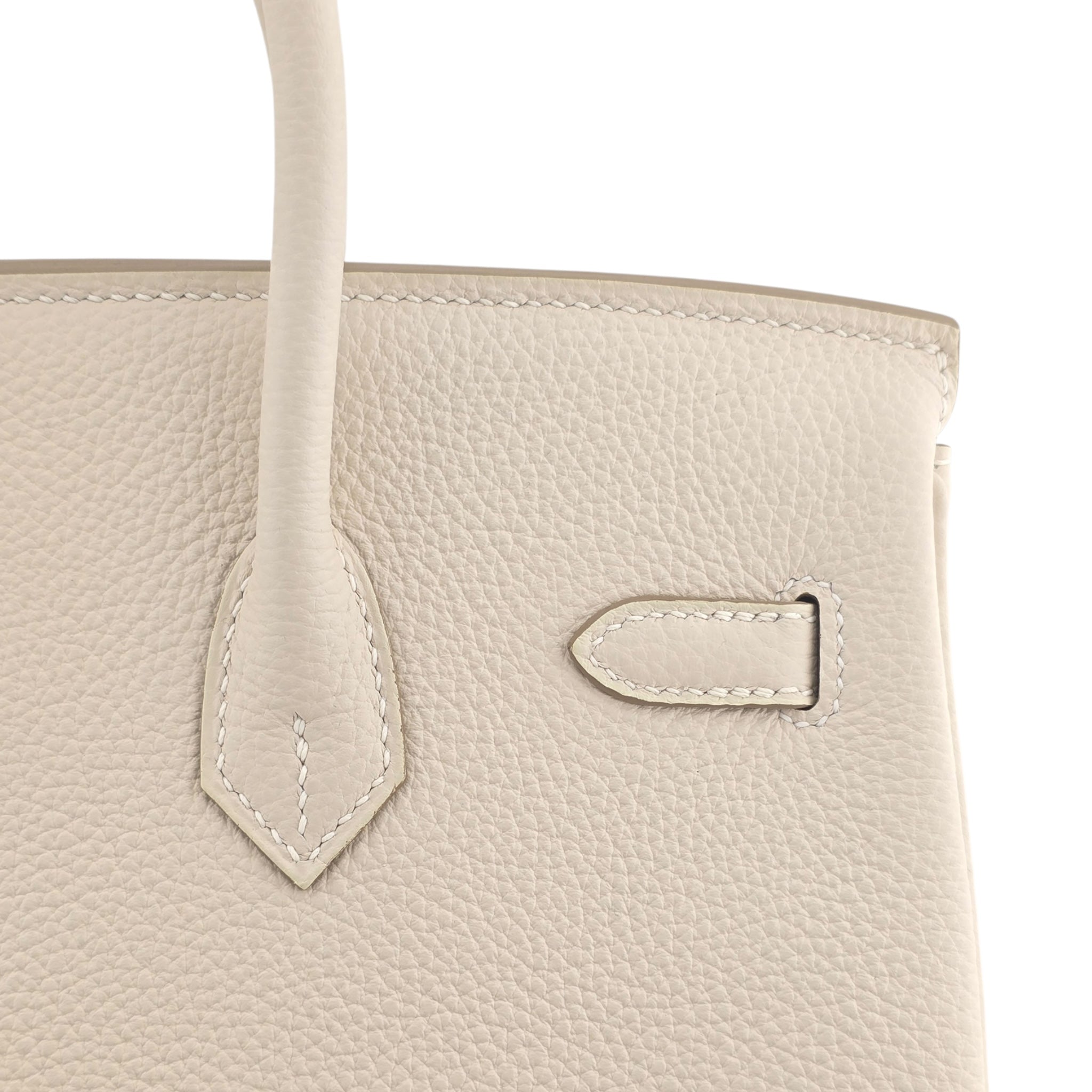 Hermes Birkin 25 Craie Togo GHW Bag