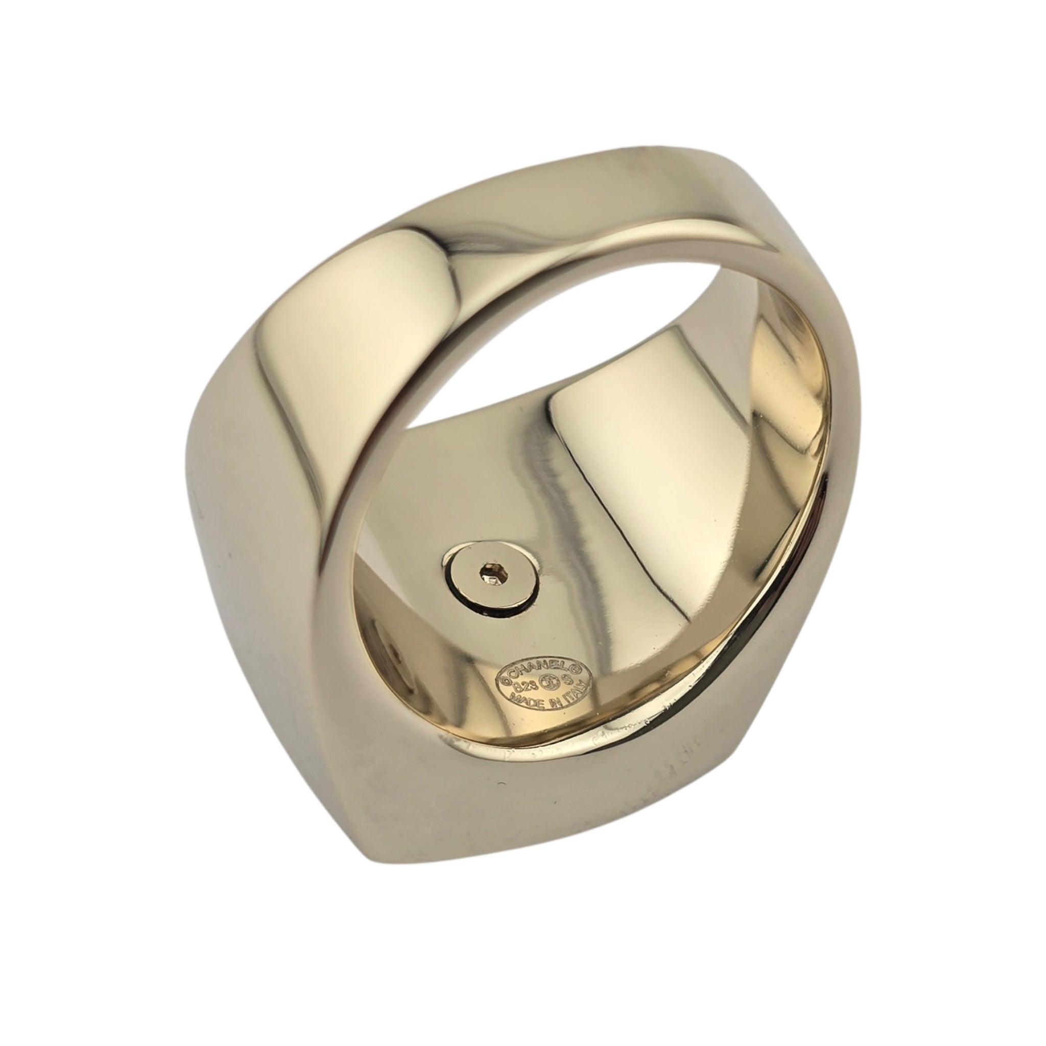 Chanel CC Gold Pearl Ring B23