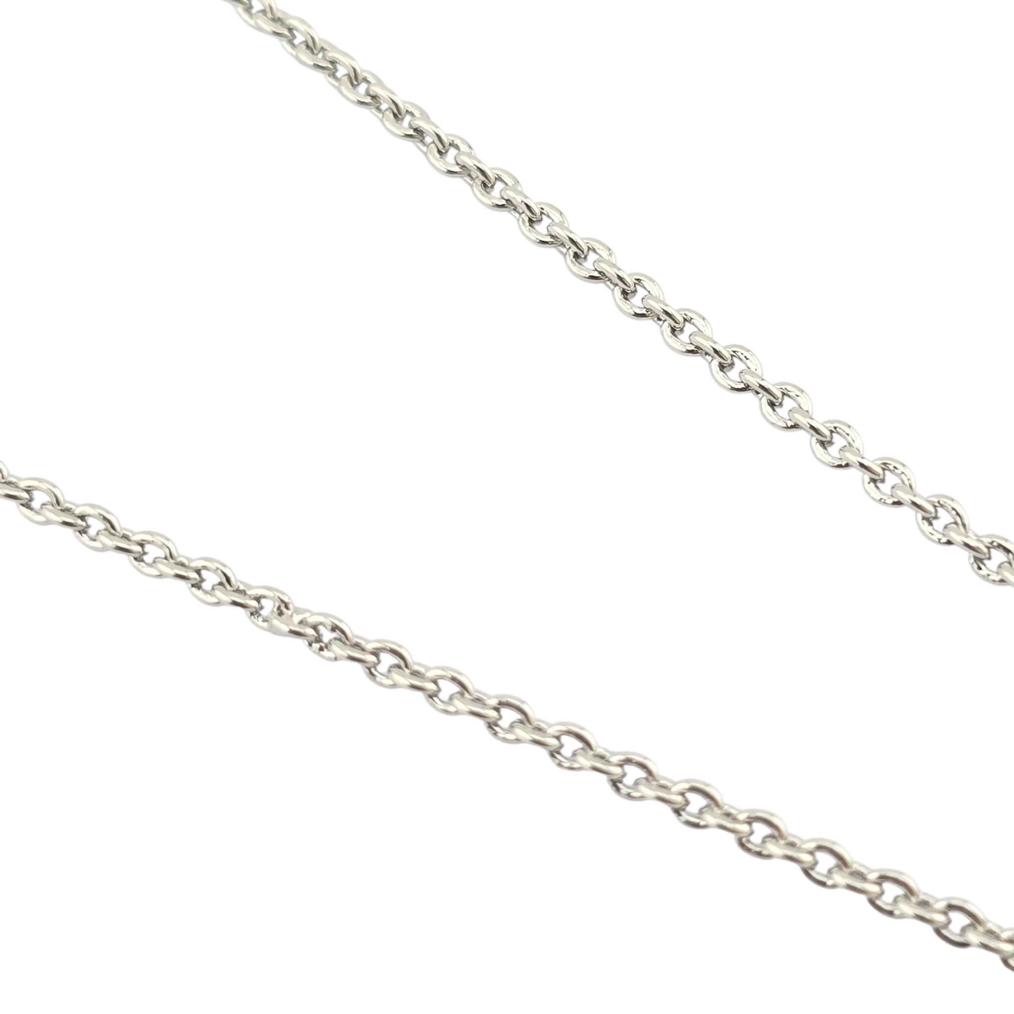 Louis Vuitton L To V Silver Crystal Necklace