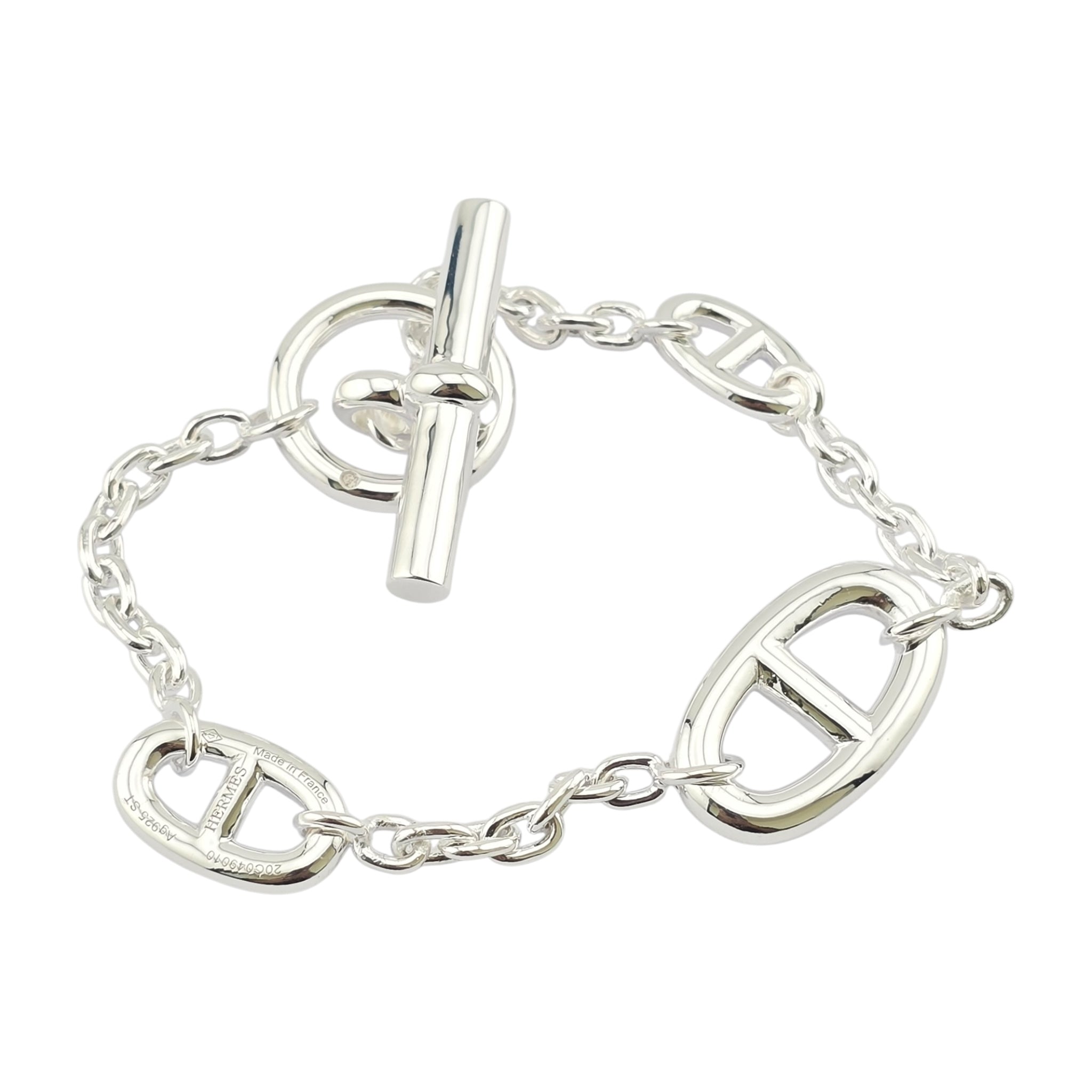 Hermes Sterling Silver Farandole Bracelet ST
