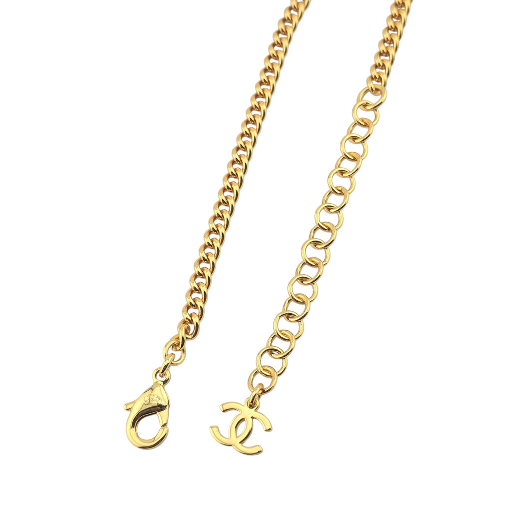 Chanel CC F24 Gold Pendant Necklace 2024 CHANEL