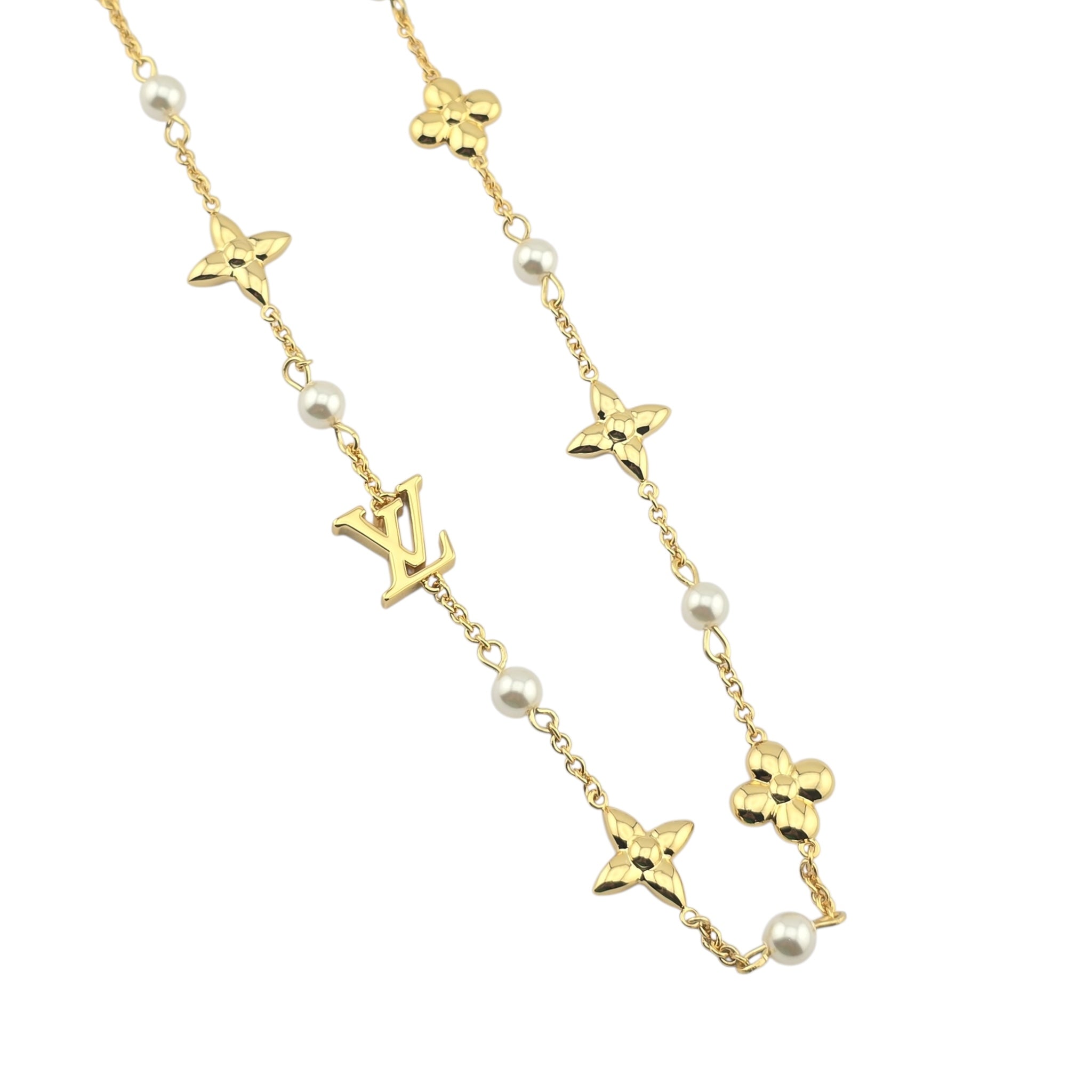 Louis Vuitton LV Louisa Gold Necklace LOUIS VUITTON