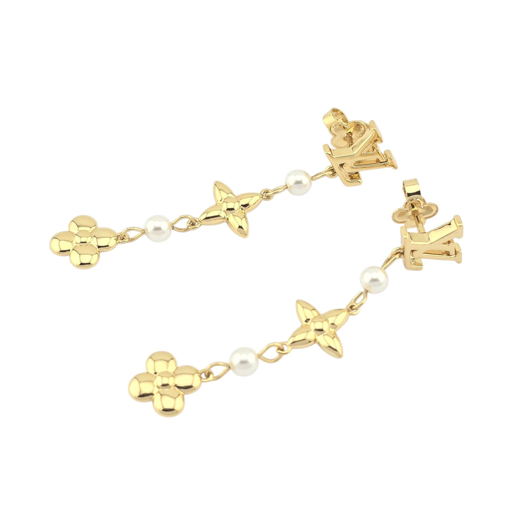 Louis Vuitton LV Louisa Gold Earrings LOUIS VUITTON