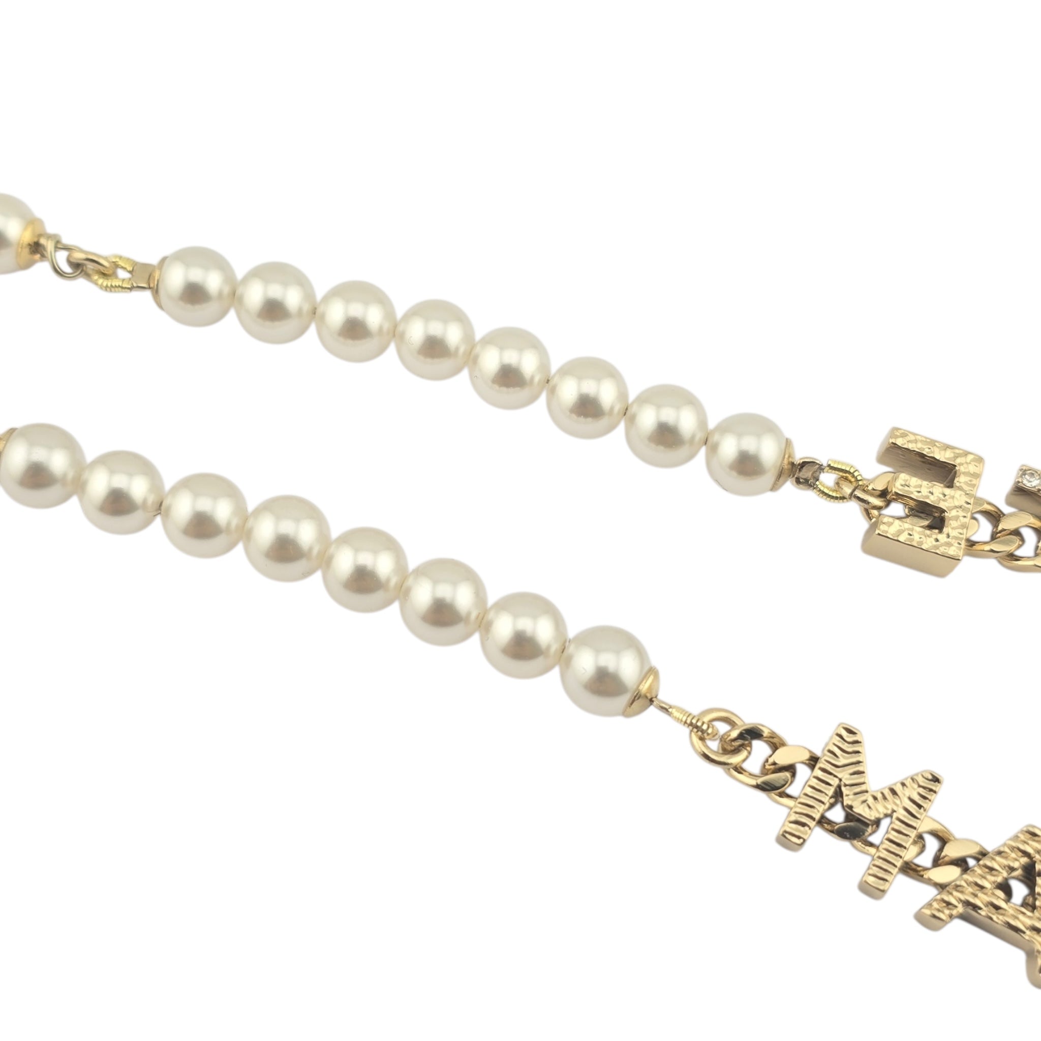 Chanel CC Gold Faux Pearl Necklace 2022 CHANEL