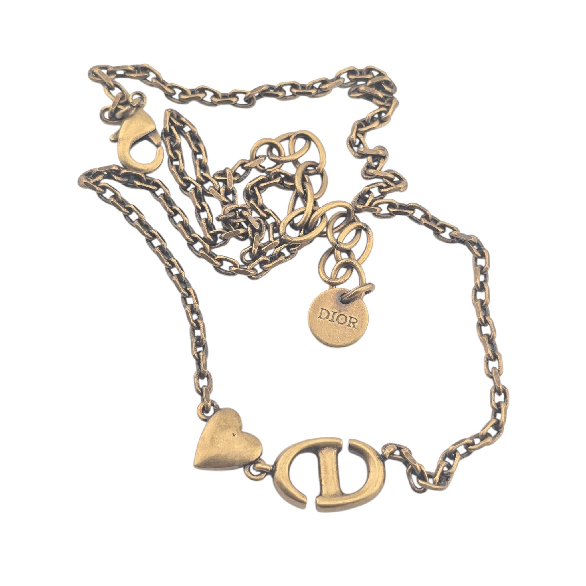 Christian Dior Lucky Charms Heart Necklace DIOR