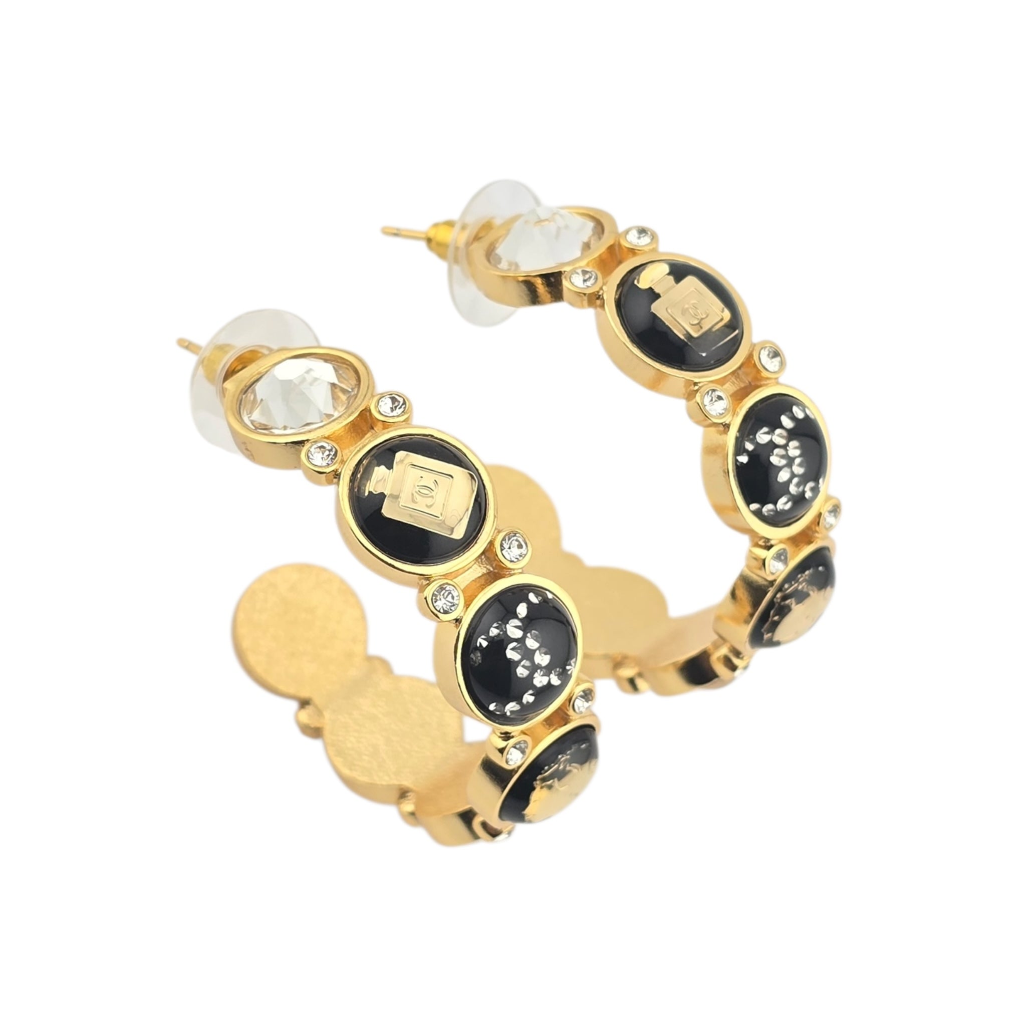 Chanel CC Gold Hoop Earrings 2020 CHANEL