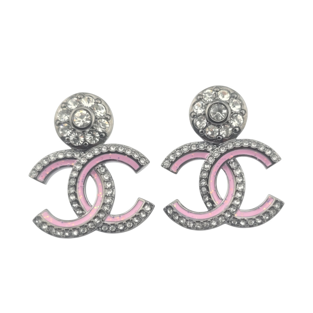 Chanel CC Ruthenium Pink Earrings 2025 CHANEL
