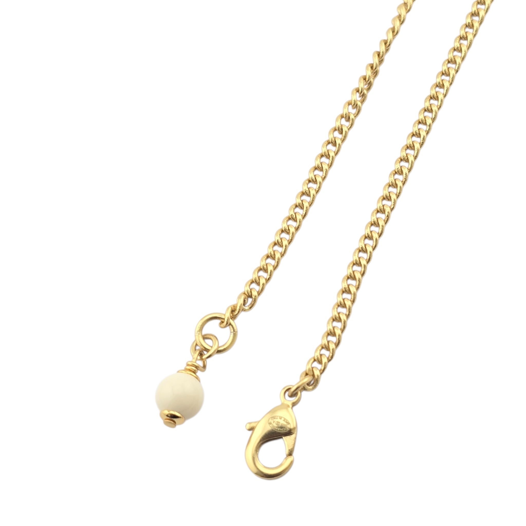 Chanel CC Gold Pendant Necklace 2023 CHANEL