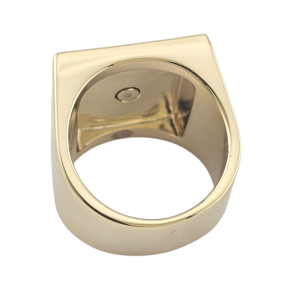 Chanel CC Gold Square Ring 2023 CHANEL