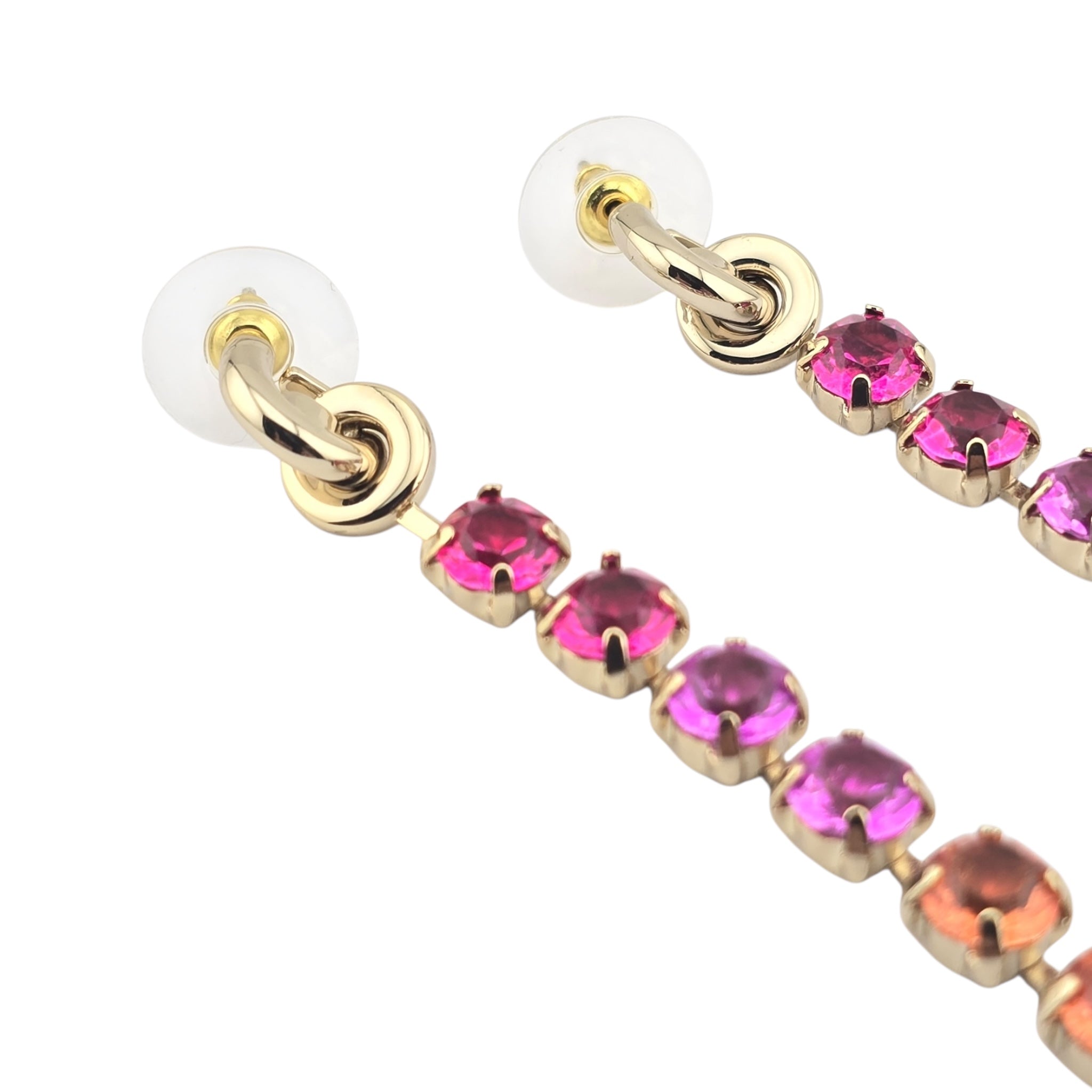 Chanel CC Rainbow Crystal Earrings A24 CHANEL
