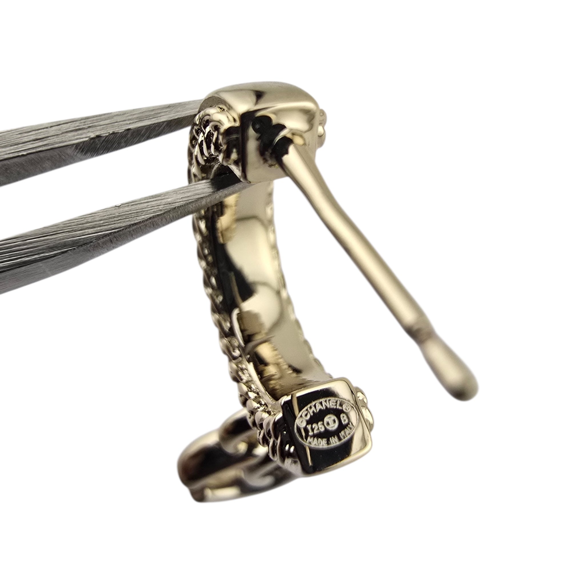 Chanel CC Gold Turnlock Drop Earrings 2025 CHANEL