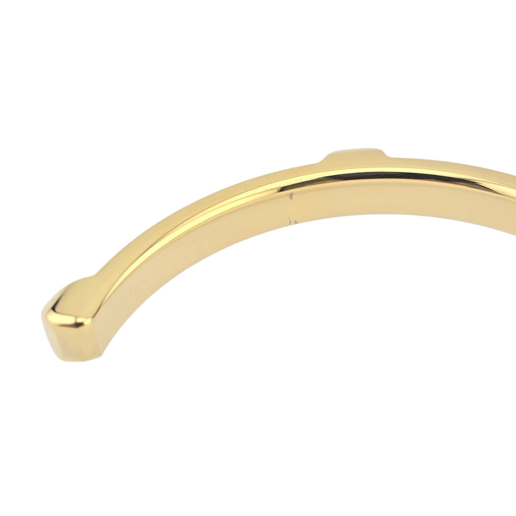 Hermes Athena Red Gold Leather Bracelet HERMES