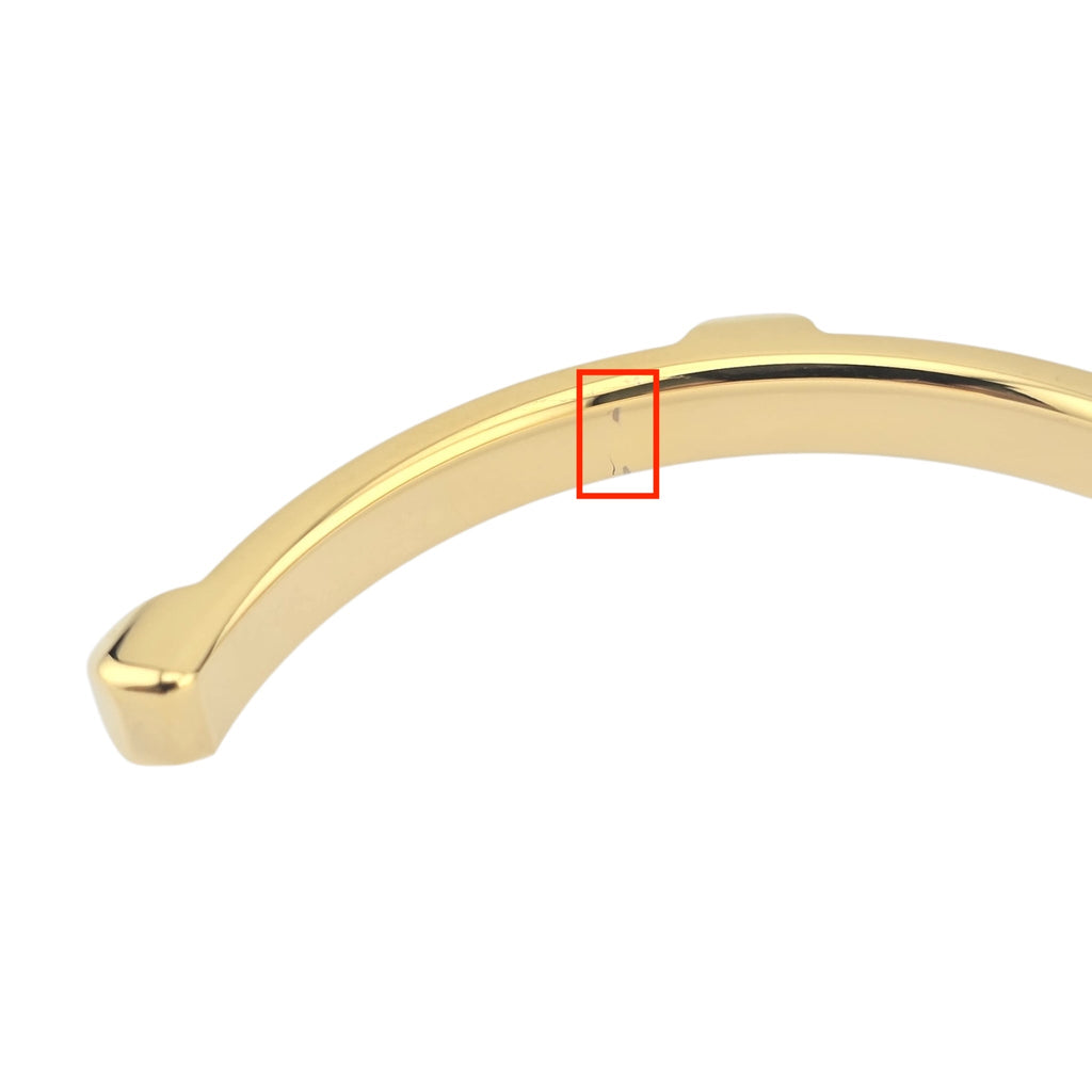 Hermes Athena Red Gold Leather Bracelet HERMES