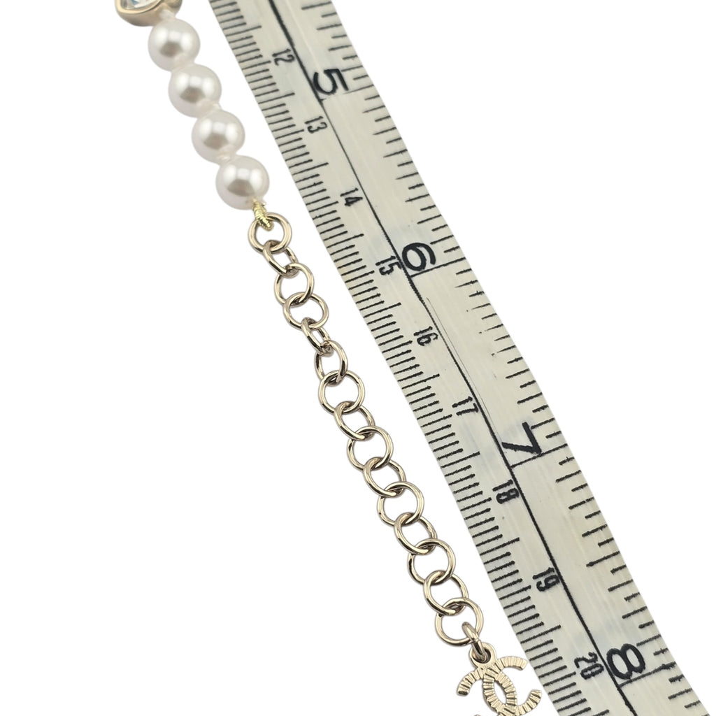 Chanel CC Faux Pearl Bracelet 2025 CHANEL
