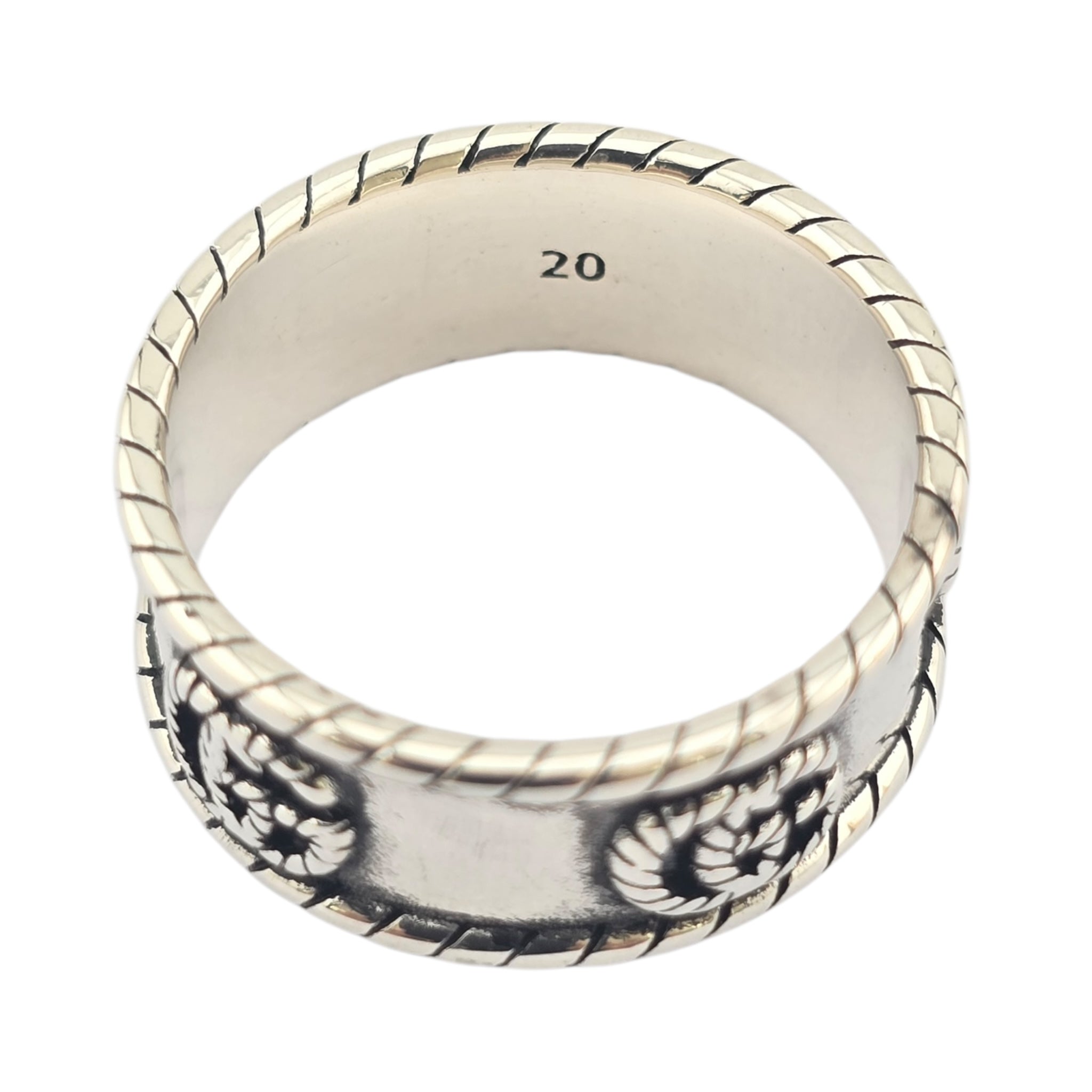 GUCCI GG Marmont Double G Sterling Silver Ring GUCCI