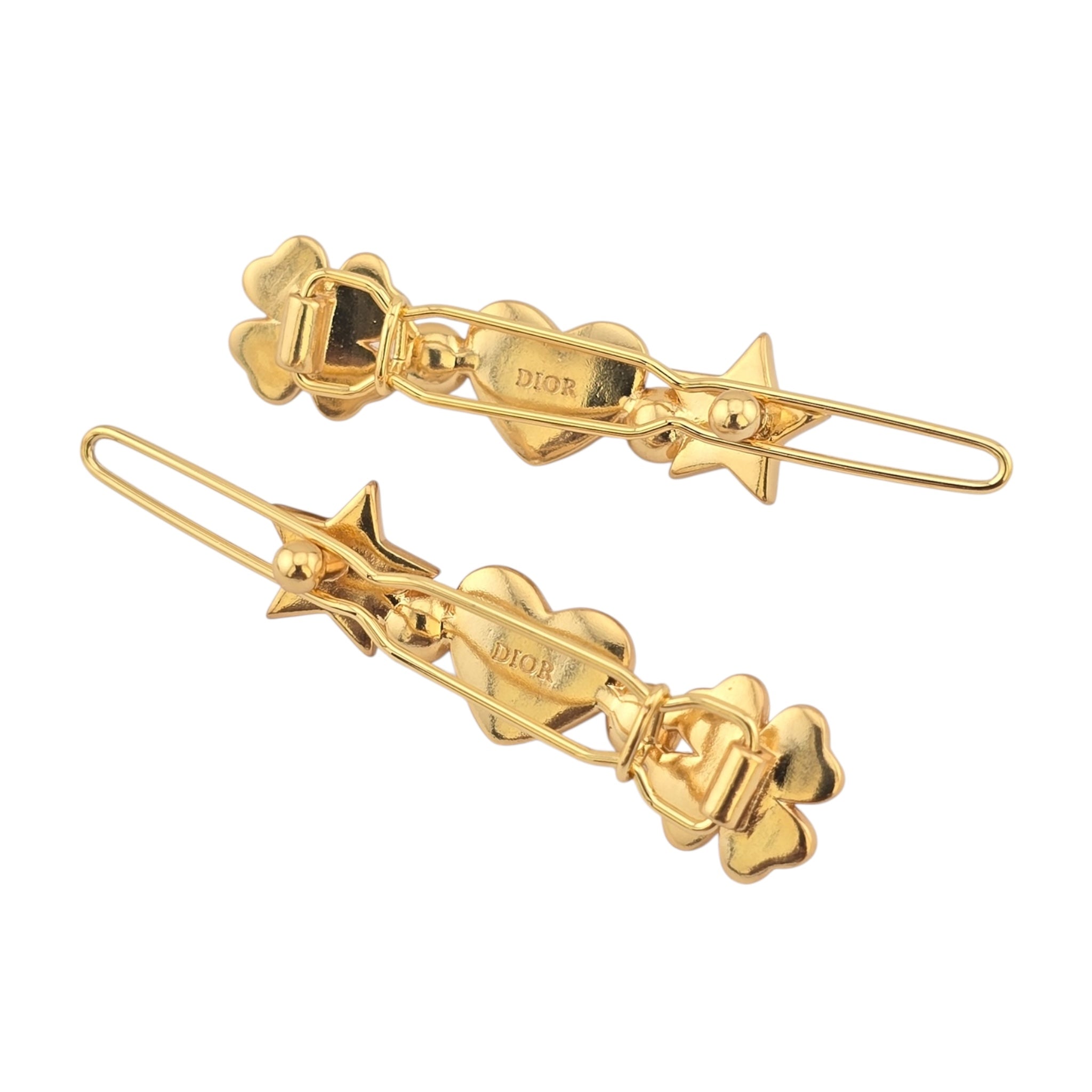 Christian Dior CD Lucky Dior Hair Barrettes DIOR