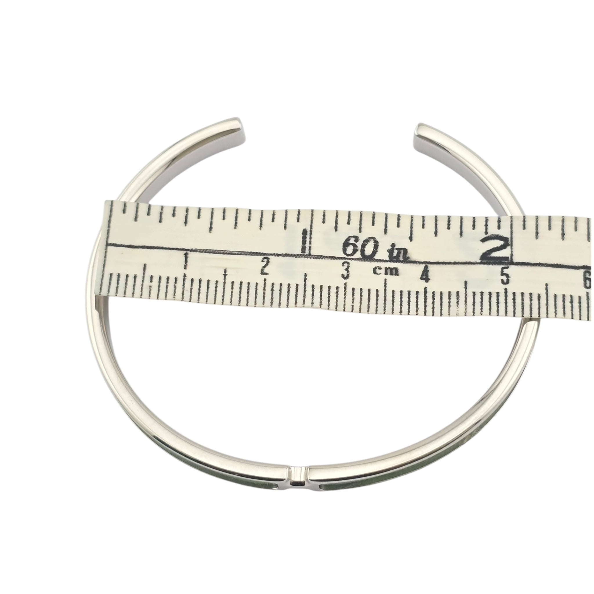 Hermes Olympe Palladium Black Box Leather Bracelet HERMES