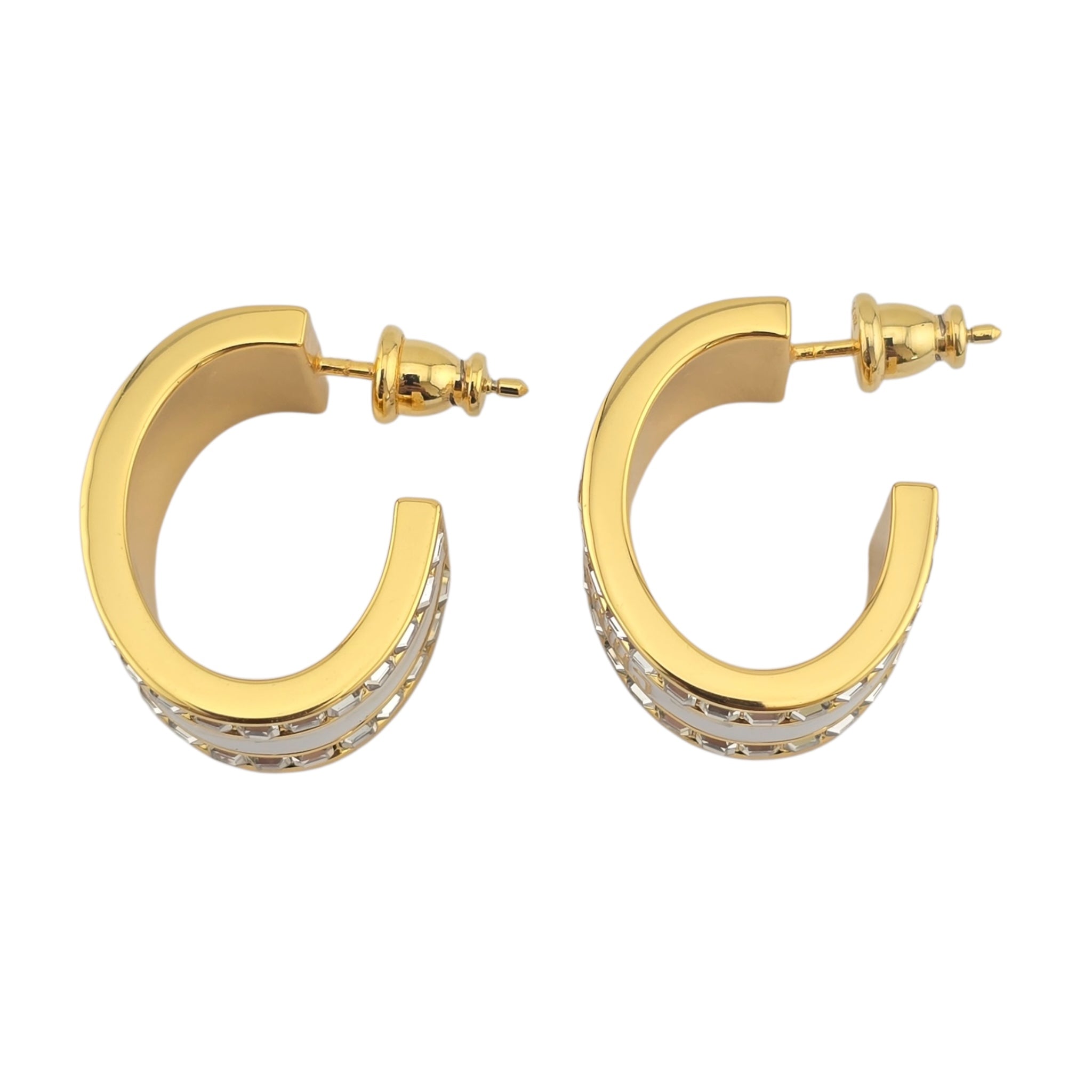 Christian Dior Night Code White Enamel Earrings DIOR