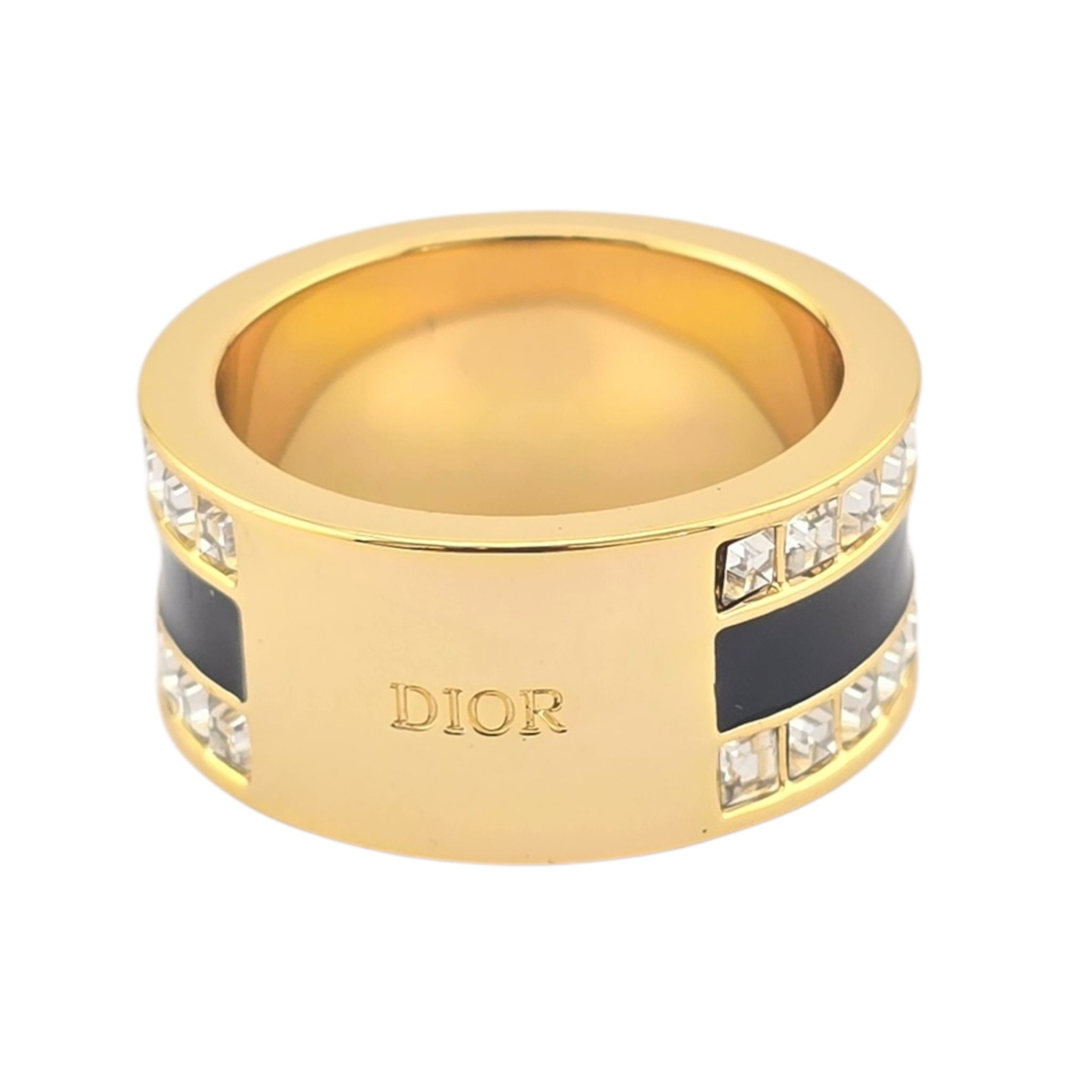 Christian Dior Night Code Black Enamel Ring DIOR