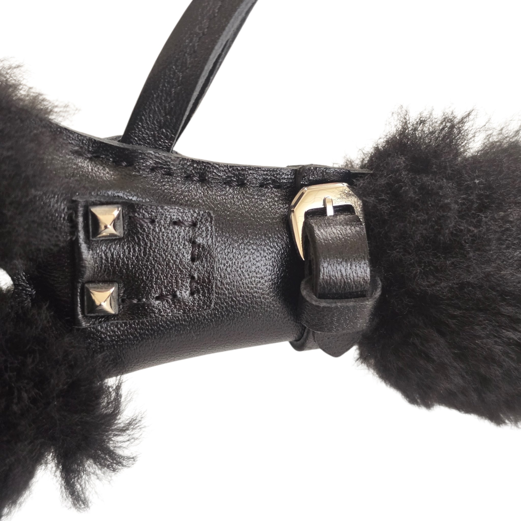 Hermes Budy Punk Bag Charm Black HERMES