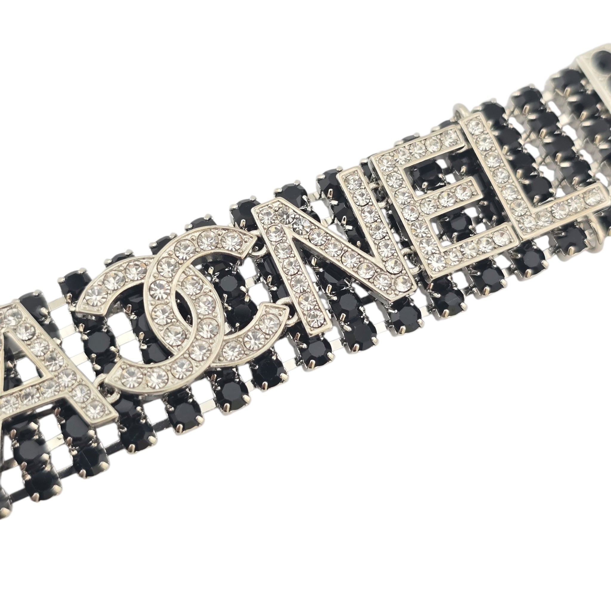 Chanel CC Black Crystal Choker Necklace 2020 CHANEL