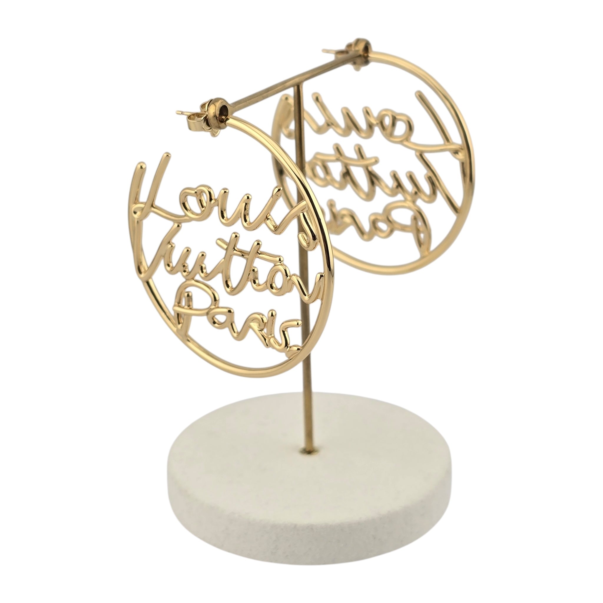 Louis Vuitton LV Script Earrings LOUIS VUITTON