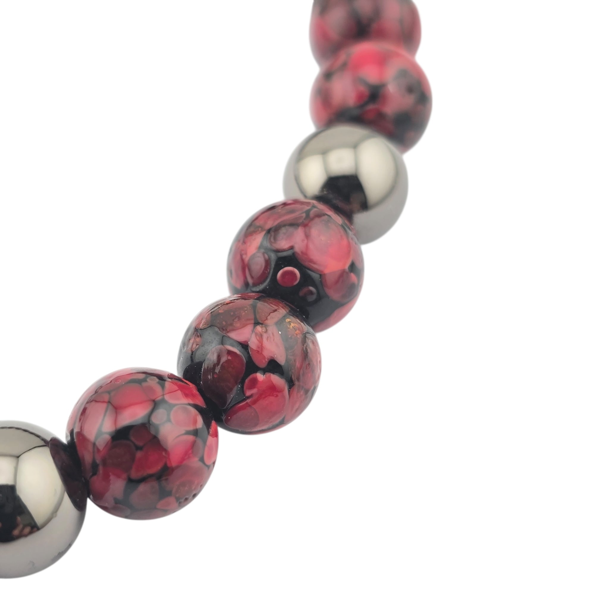 Chanel CC Pendant Red Bead RutheniumNecklace 2025