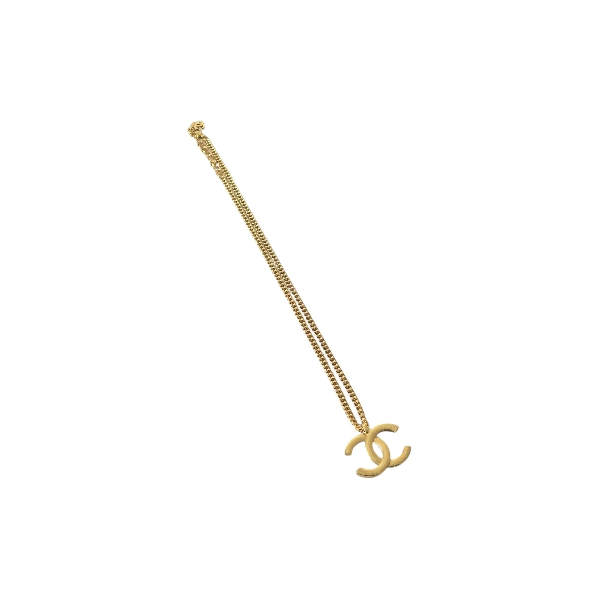 Chanel CC F24 Gold Pendant Necklace 2024 CHANEL