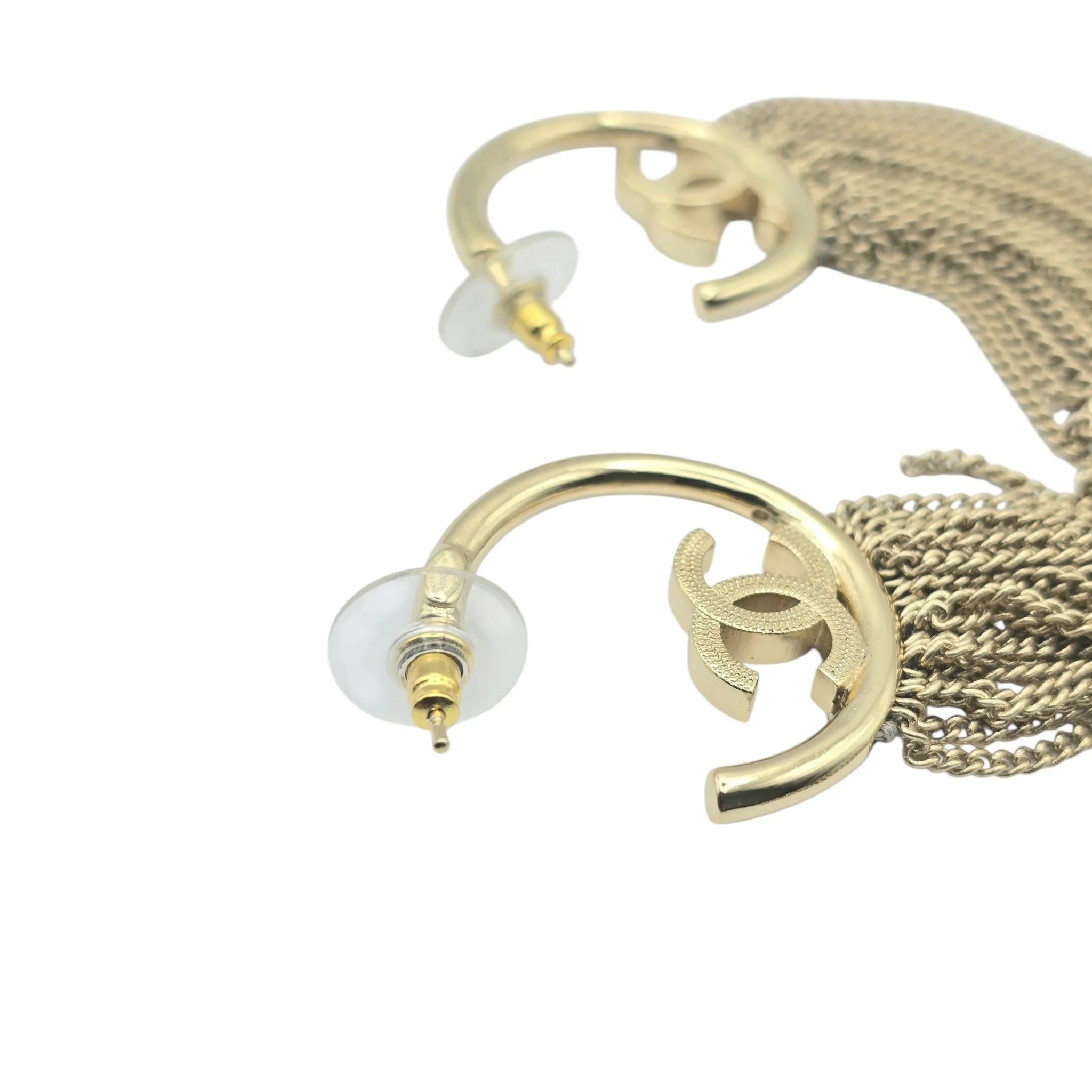 Chanel CC Chain Drop Gold Style Earrings 2022 CHANEL