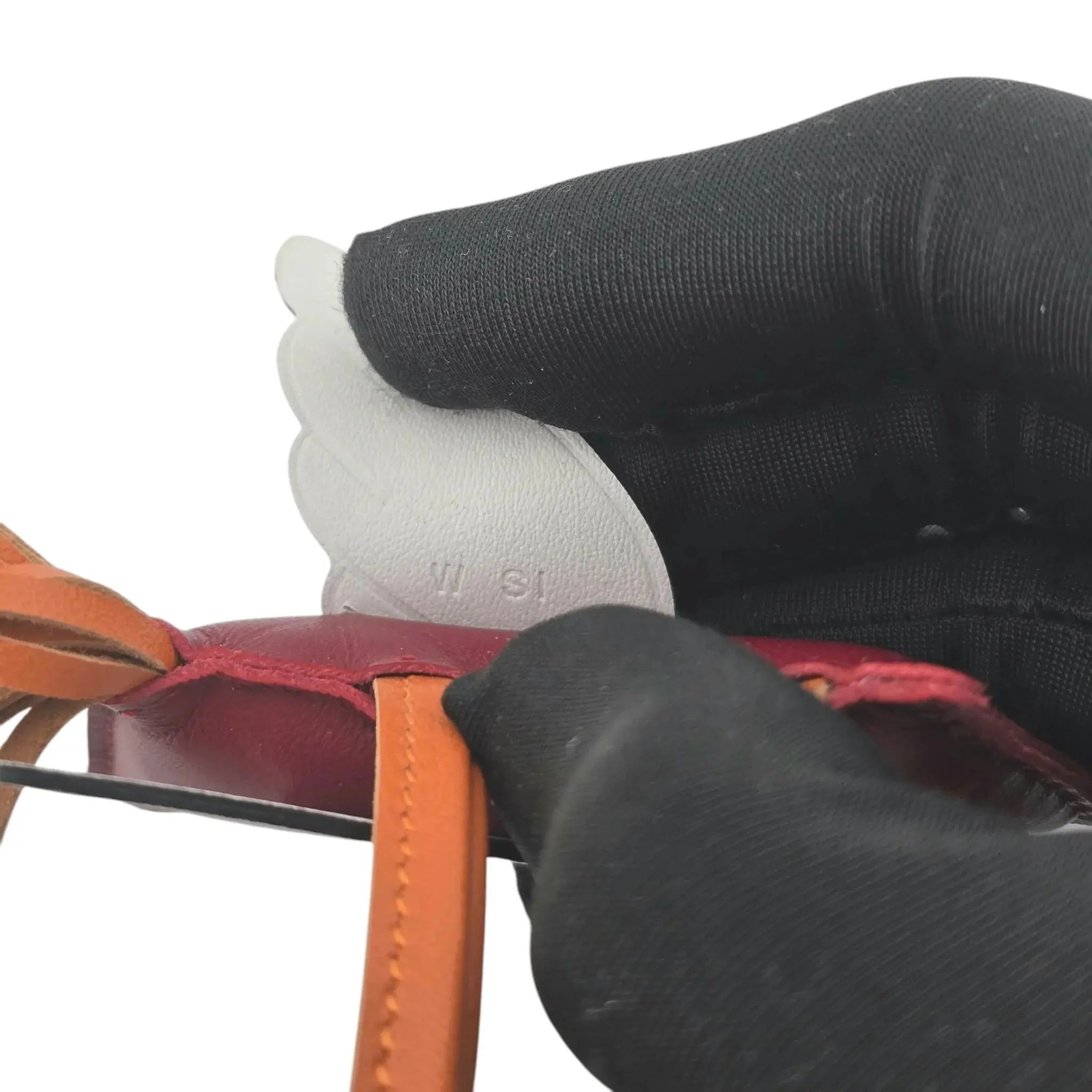 Hermès Rodeo Pegase Bag Charm PM Burgundy/Cornaline/Bleu Brume HERMES