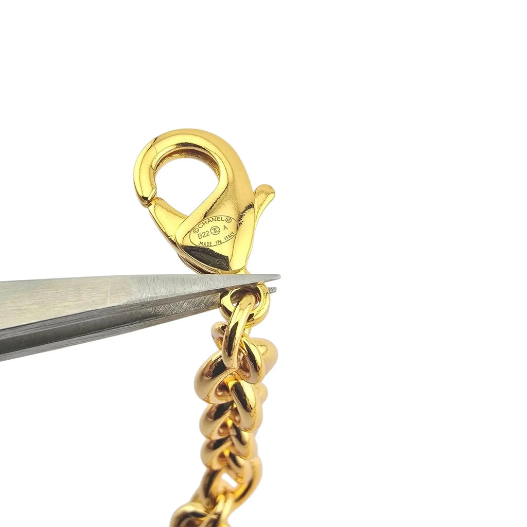 Chanel CC Faux Pearl Gold Lion Necklace 2022 CHANEL
