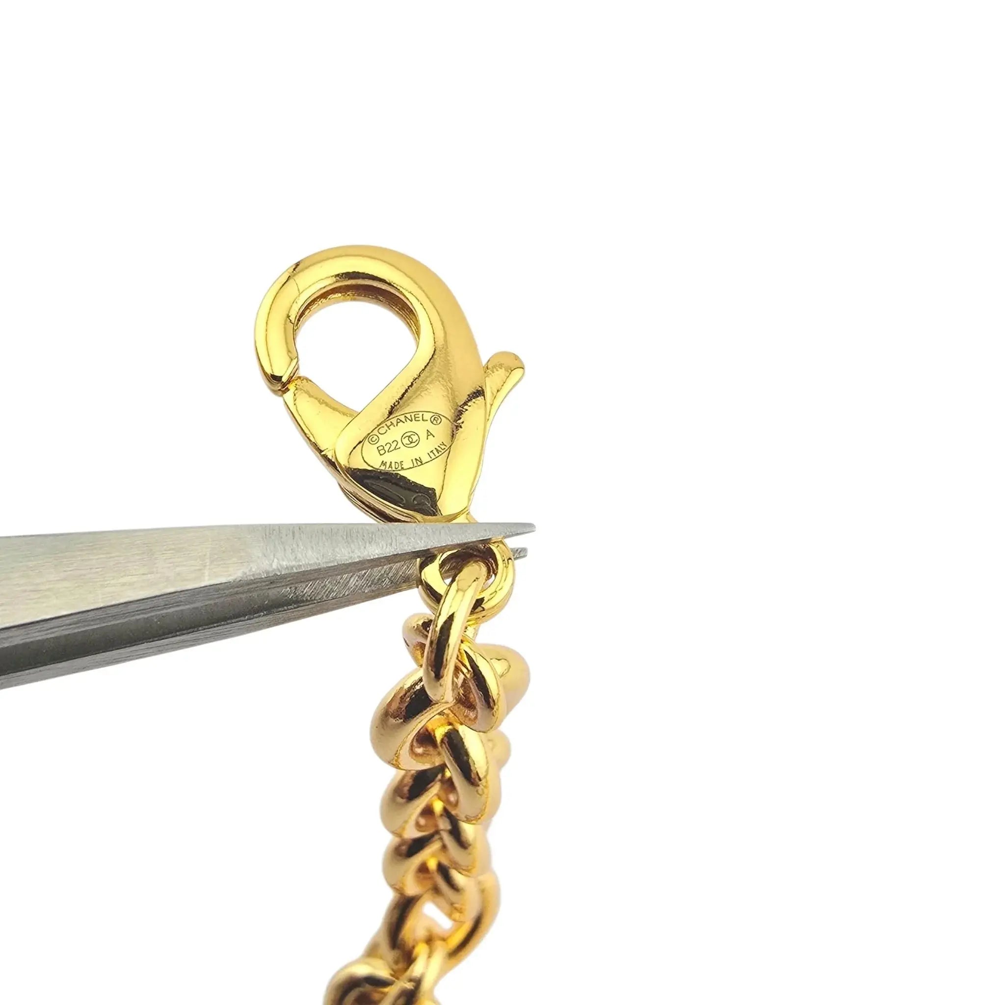 Chanel CC Faux Pearl Gold Lion Necklace 2022 CHANEL