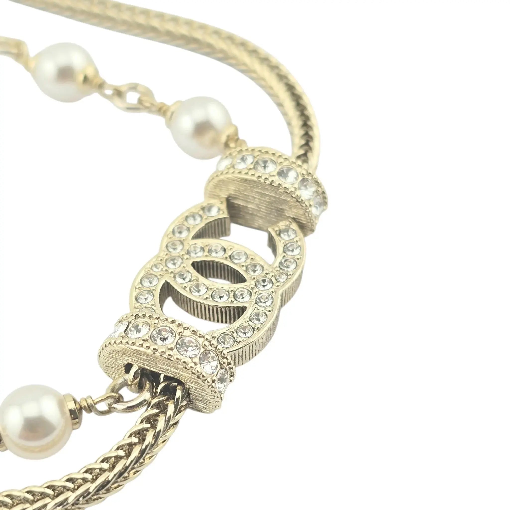 Chanel CC Faux Pearl Necklace B24 CHANEL