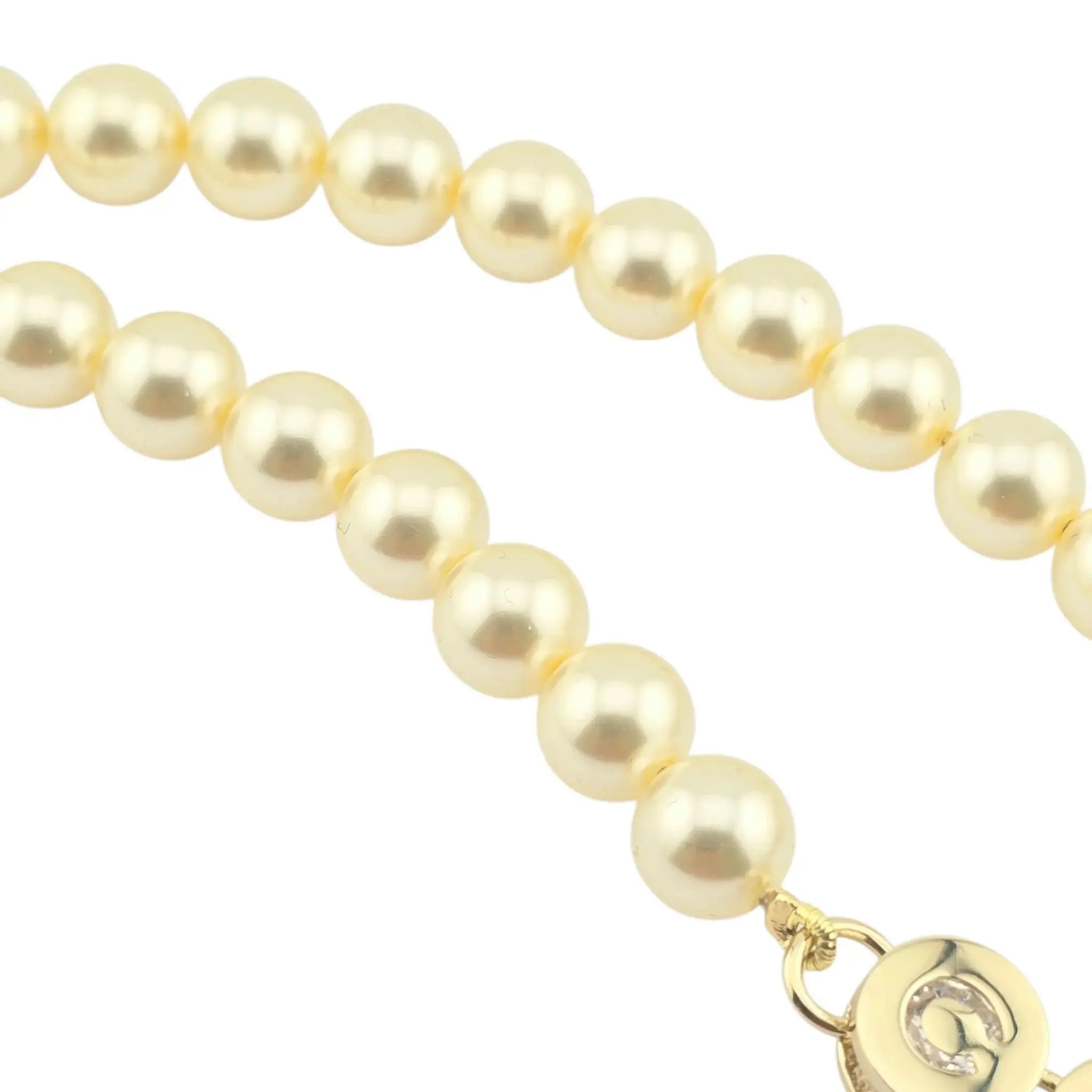 Chanel CC Faux Pearl Crystal Necklace 2024 CHANEL