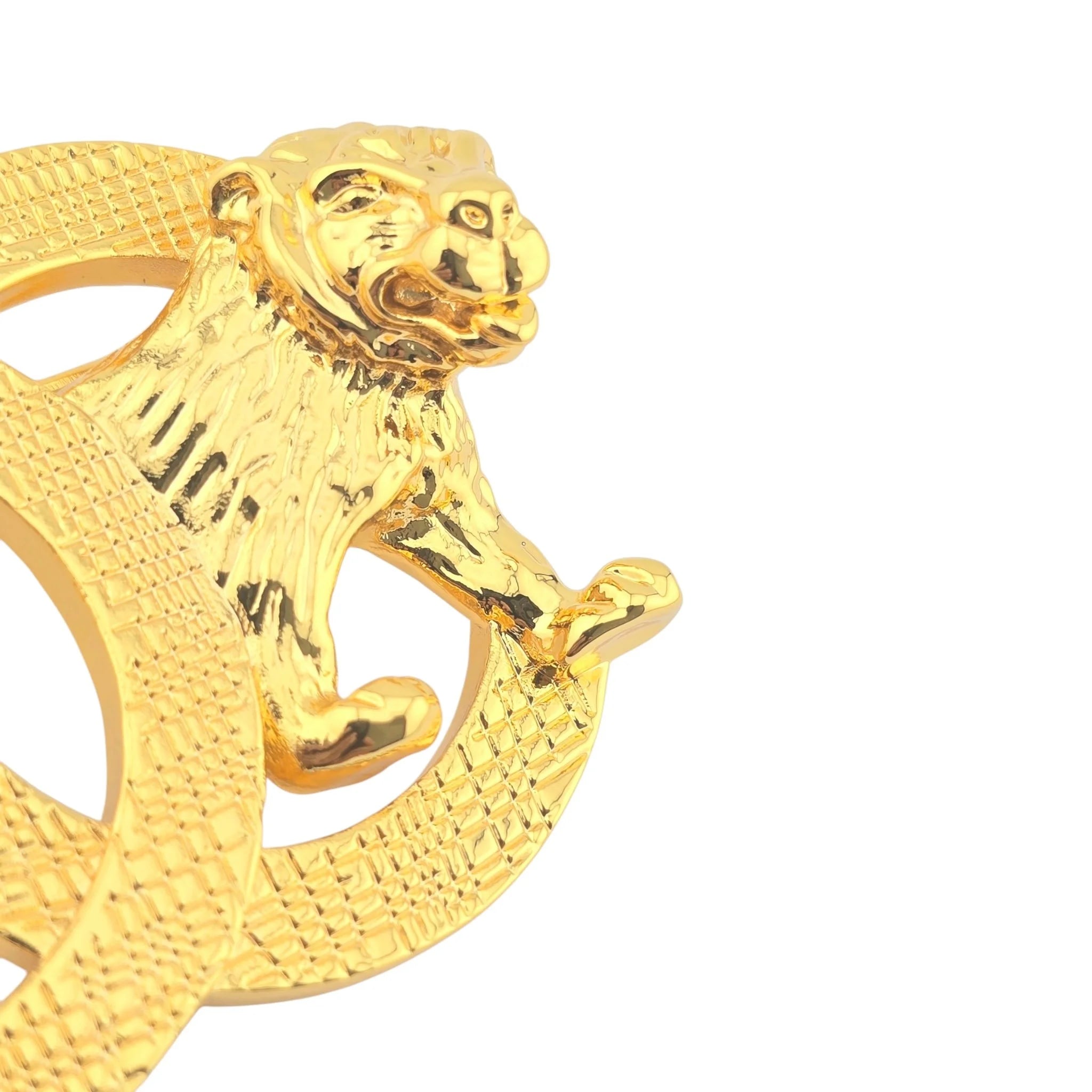 Chanel CC Gold Lion Brooch 2022 CHANEL