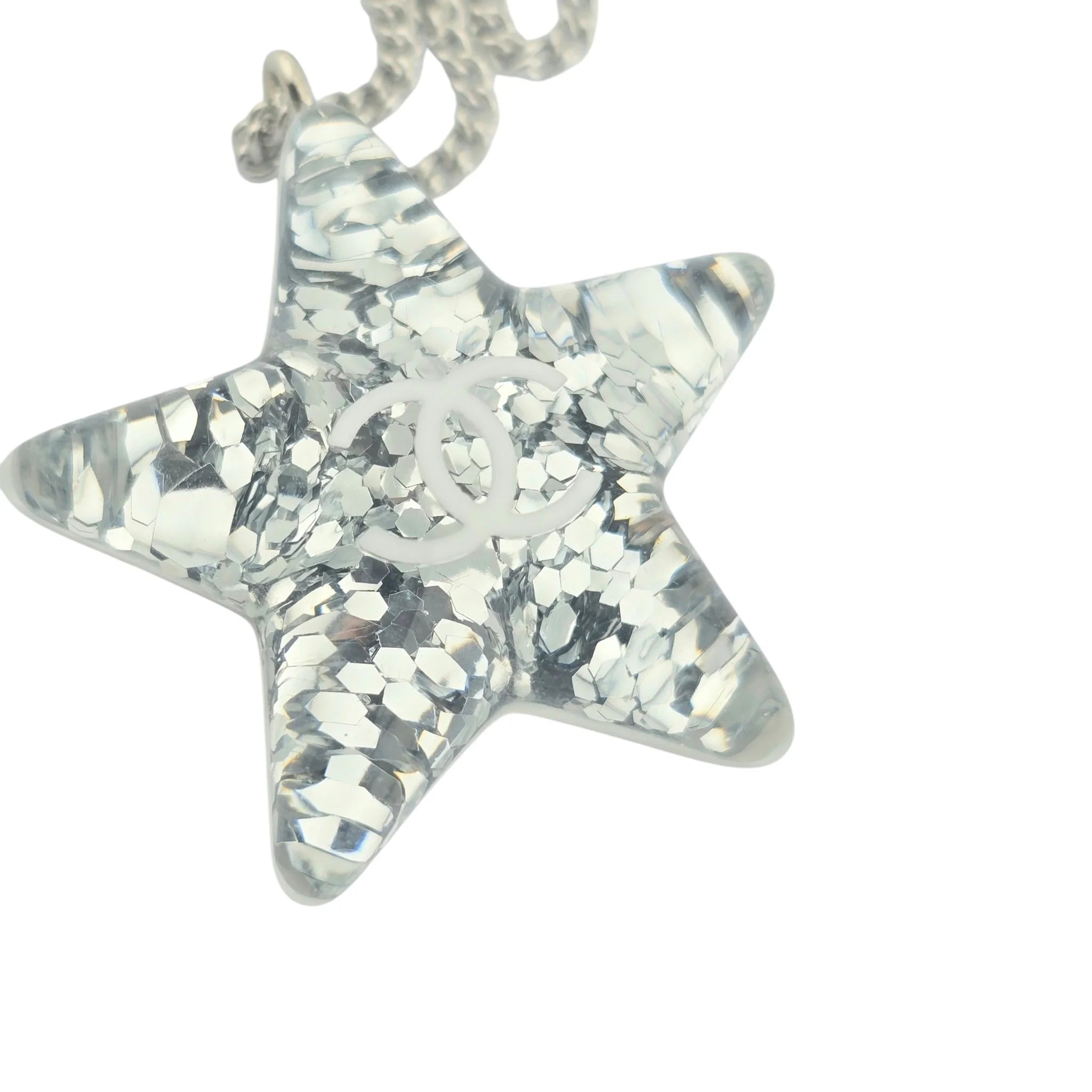 Chanel CC Resin Star Pendant Necklace 2025 CHANEL